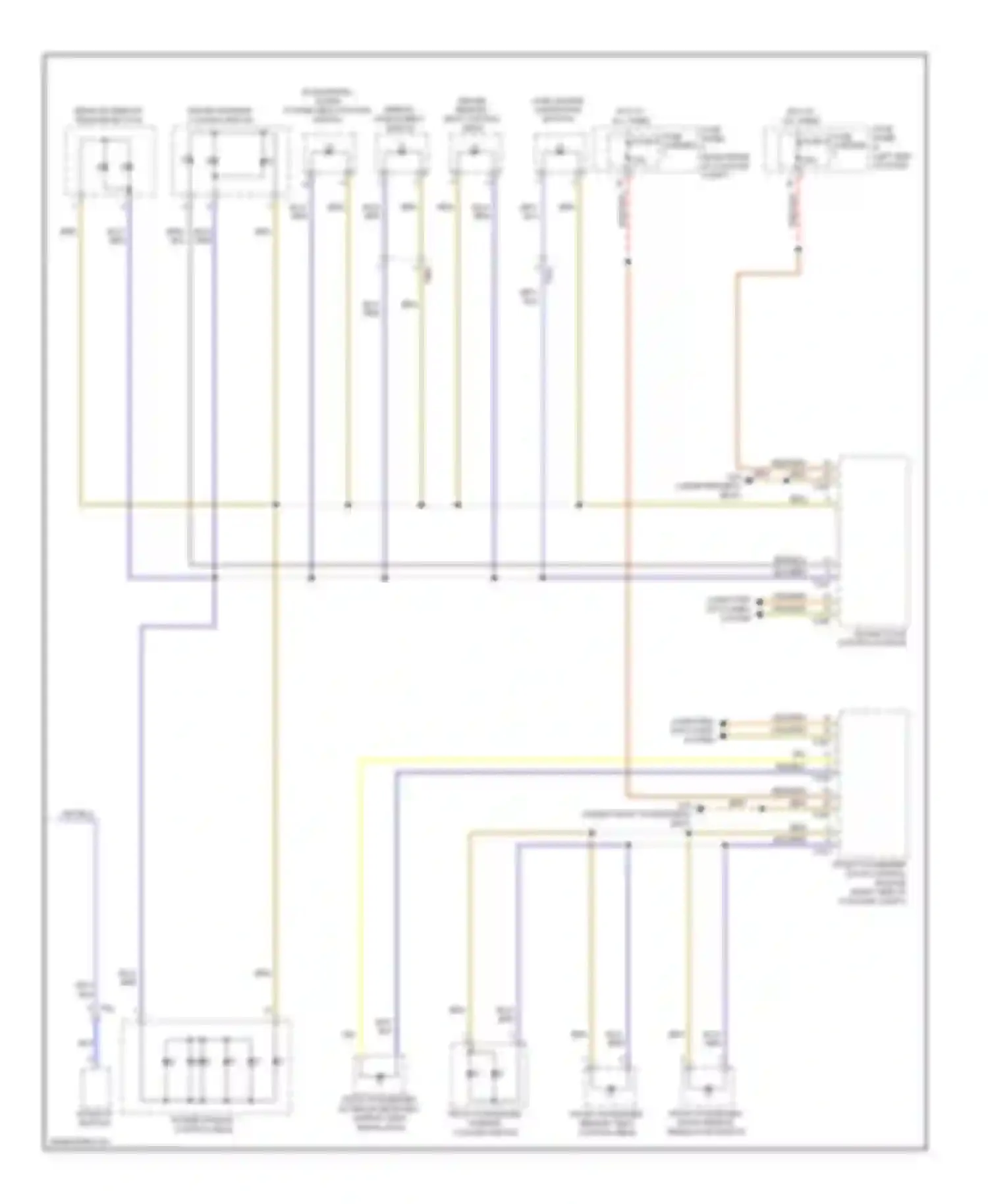 Wiring diagram rear lid remote release button for Audi A6 C7 (2011-2014) (1 of 2)