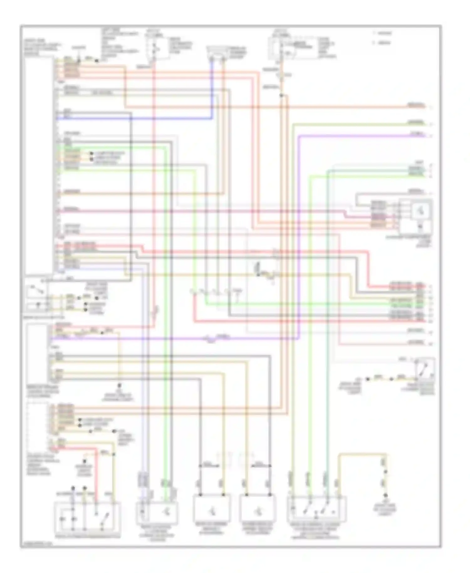 Wiring diagram rear lid remote release button for Audi A6 C7 (2011-2014) (2 of 2)