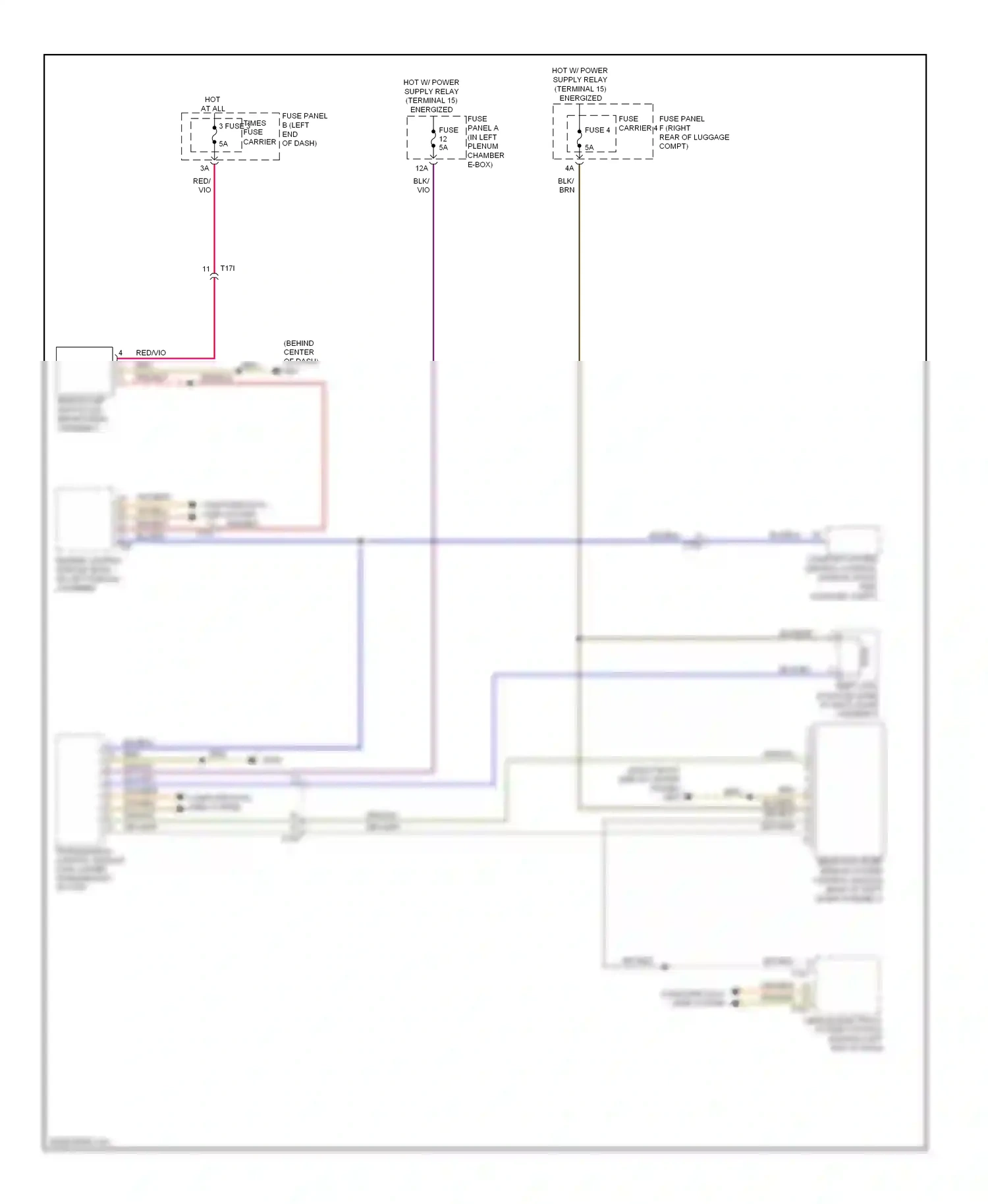 Audi A6 C7 (2011-2014) selector lever sensor system control module (base of shift lever assembly) wiring diagram  (3 of 5)