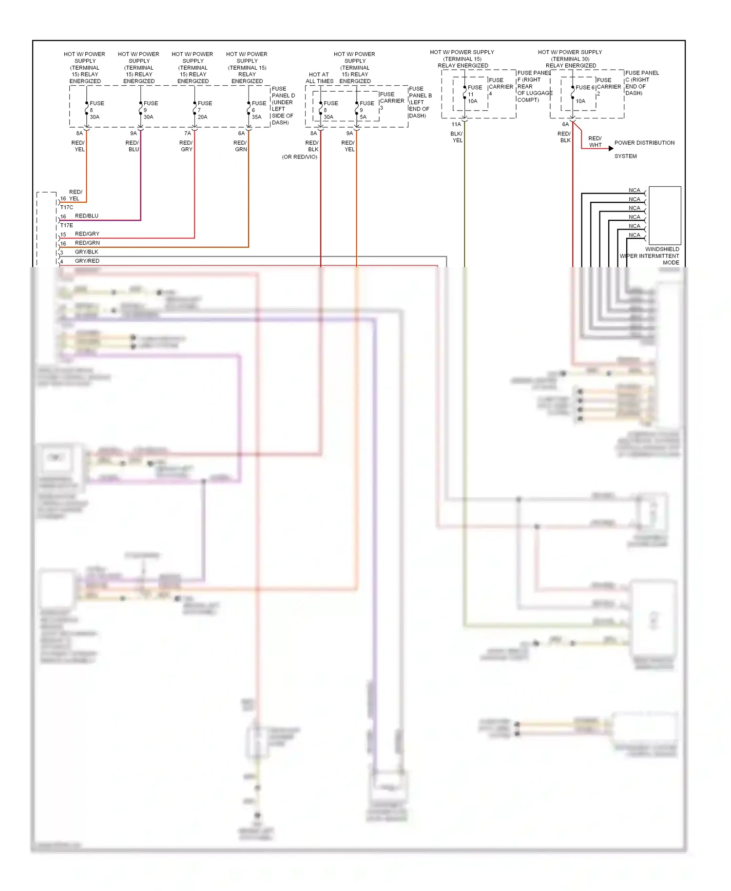 Audi A6 C7 (2011-2014) system wiring diagram  (1 of 1)