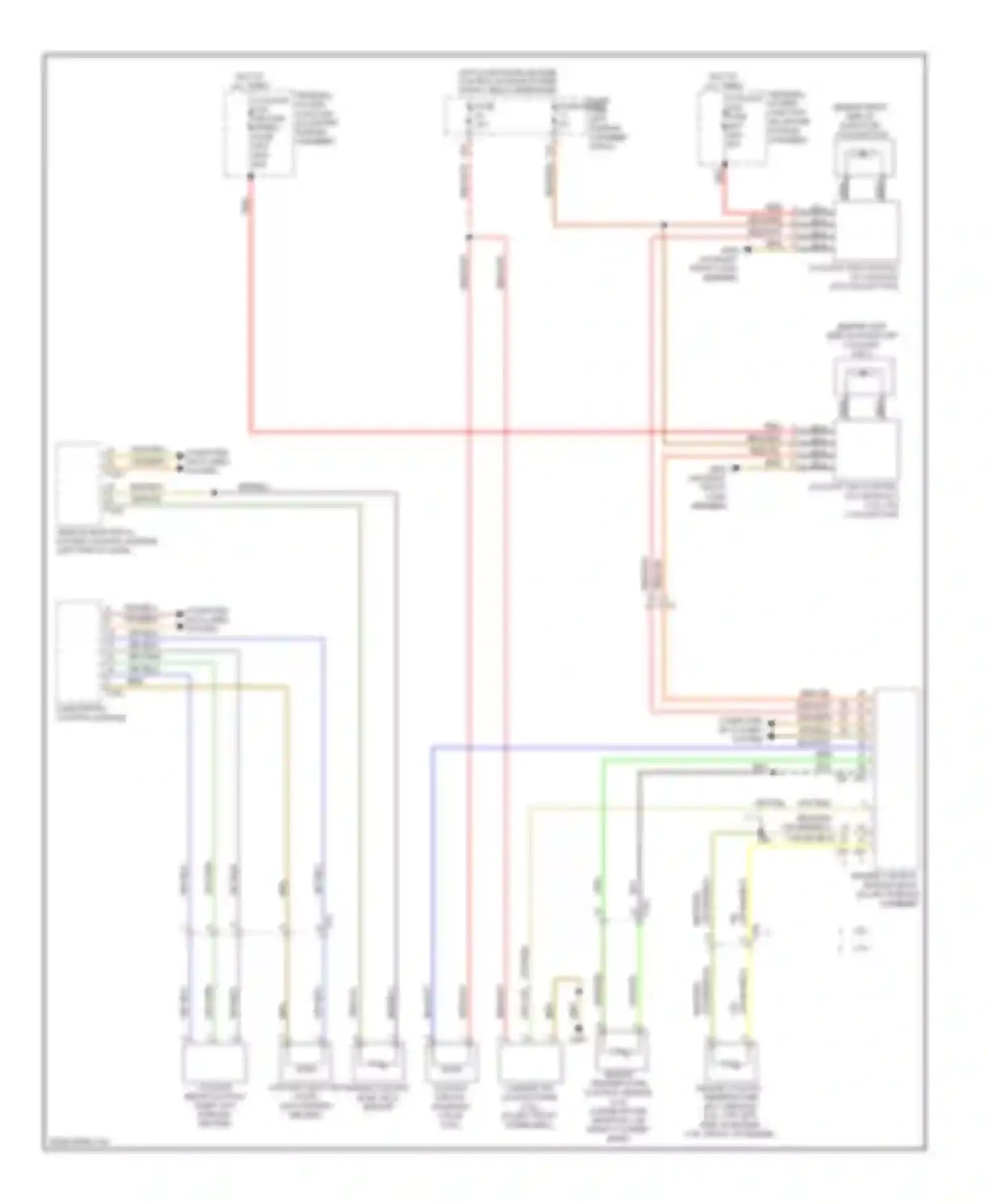Wiring diagram terminal 30 wire junction for Audi A6 C7 (2011-2014) (2 of 2)