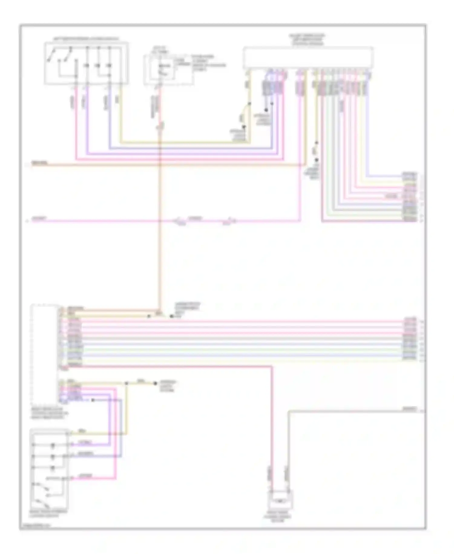 Wiring diagram (under driver's for Audi A6 C7 (2011-2014) (1 of 2)