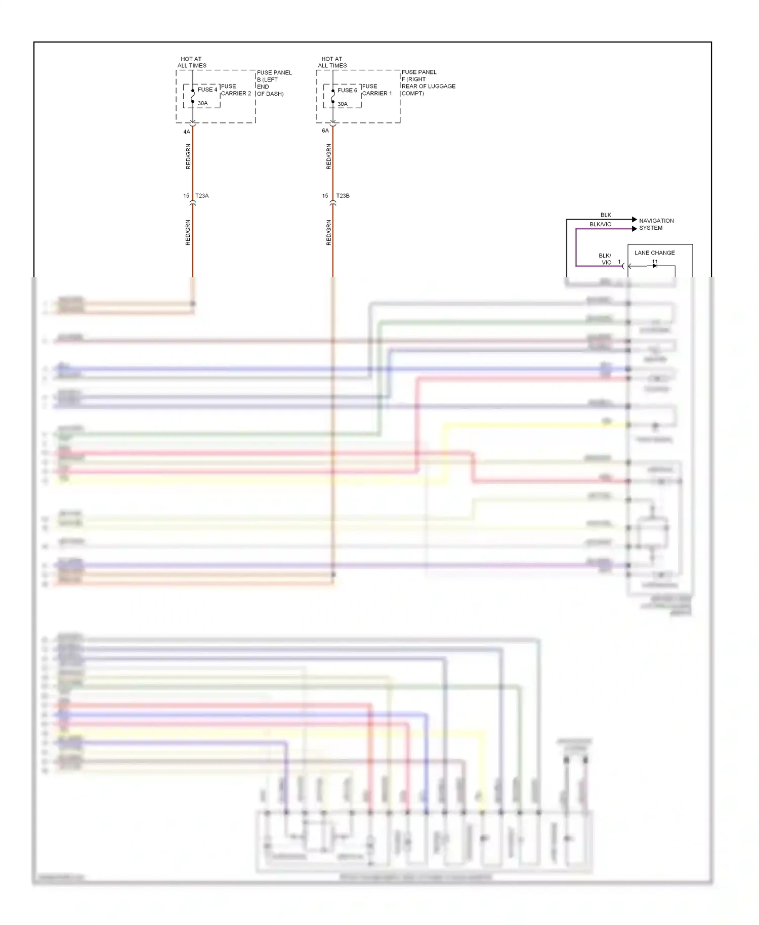 Audi A6 C7 (2011-2014) vertical wiring diagram  (1 of 1)