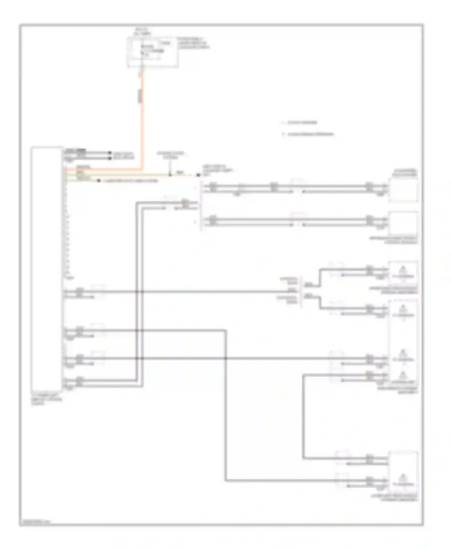 Wiring diagram w/o digital radio for Audi A6 C7 (2011-2014) (1 of 1)