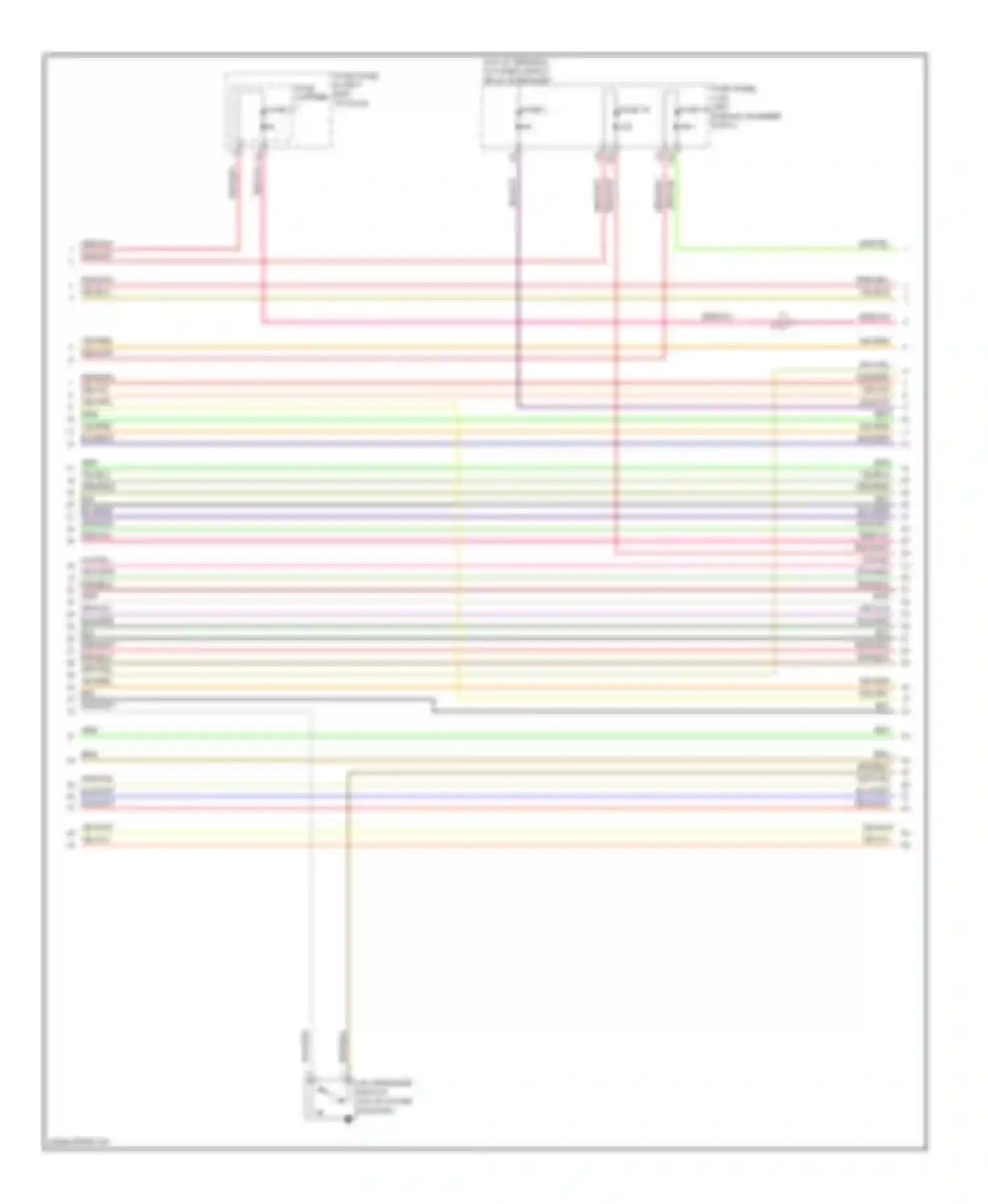 Wiring diagram yel/blu for Audi A6 C7 (2011-2014) (14 of 19)