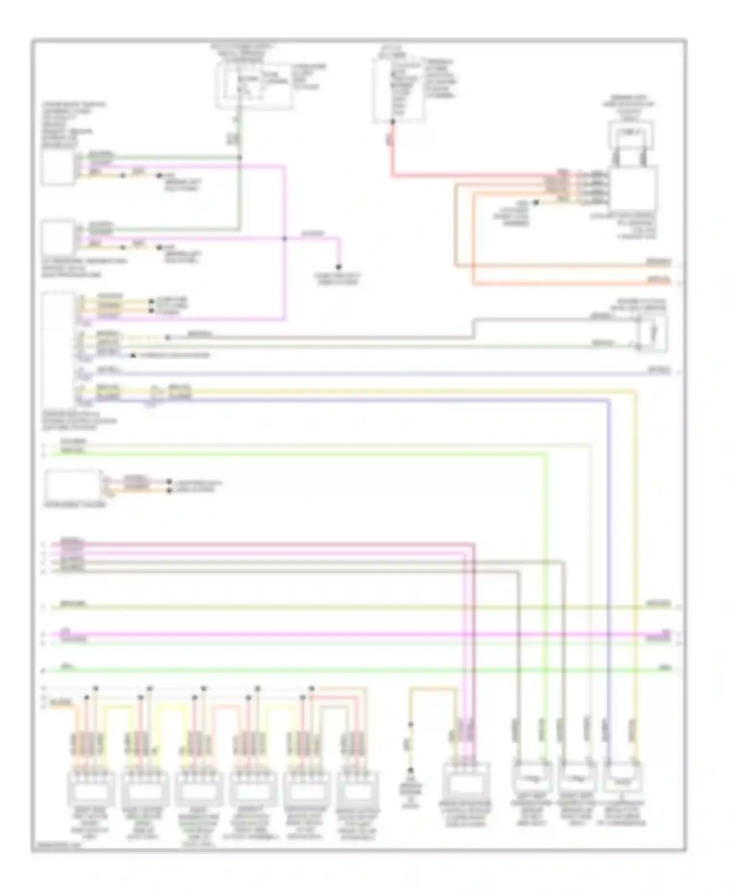 Wiring diagram yel/wht for Audi A6 C7 (2011-2014) (4 of 18)