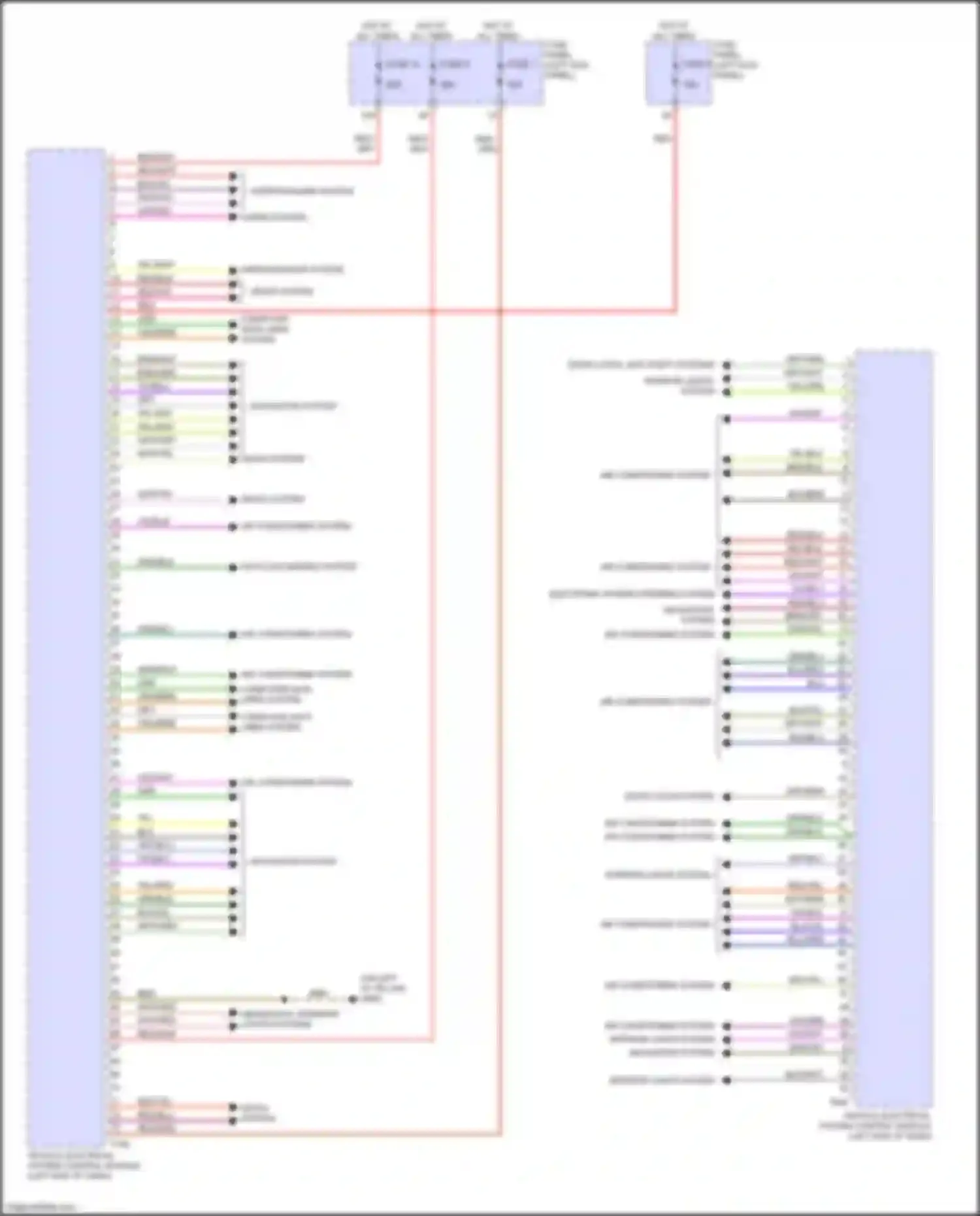 A6 Audi C8 facelift (2022-2024): Vehicle electrical system control module circuit (1 of 2)
