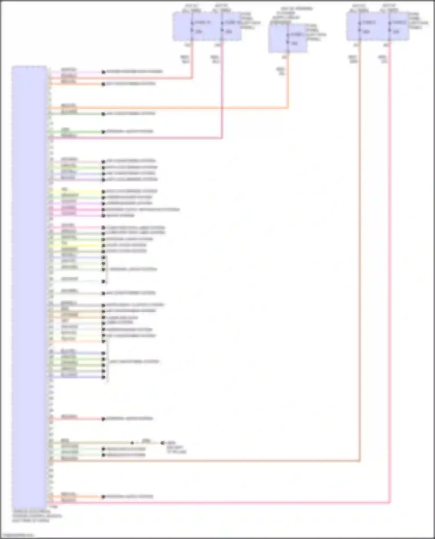 A6 Audi C8 facelift (2022-2024): Vehicle electrical system control module circuit (2 of 2)