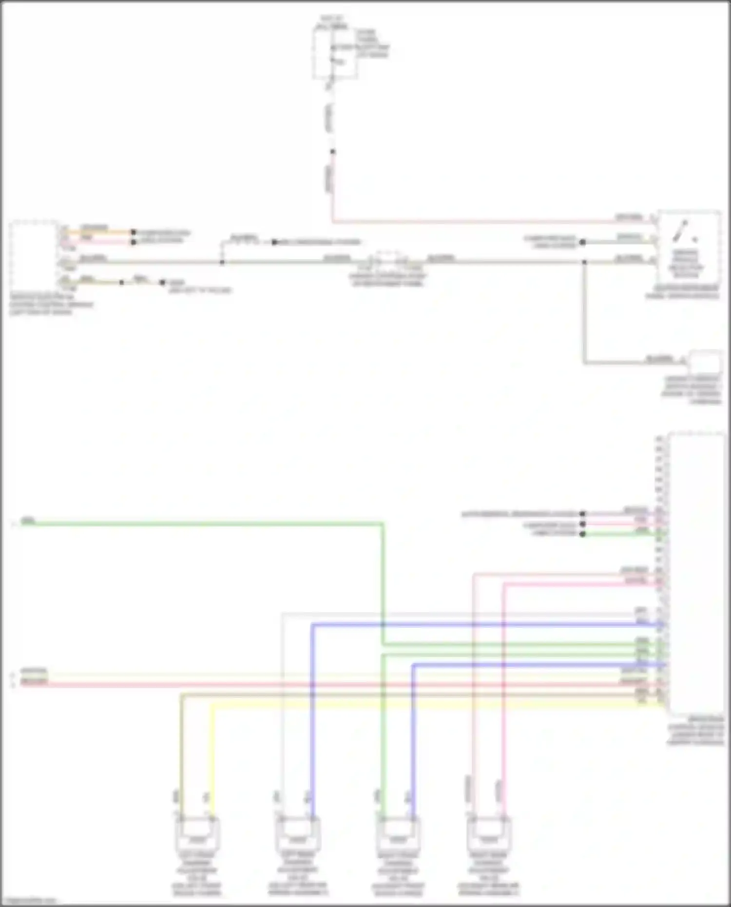 A6 Audi C8 facelift (2022-2024): Electronic suspension circuit (2 of 2)