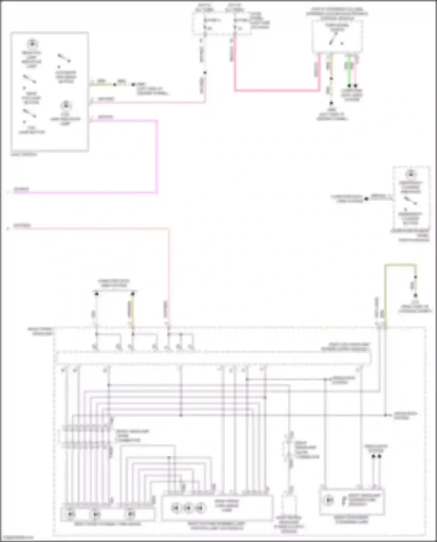 A6 Audi C8 facelift (2022-2024): Exterior lamps circuit, w/ multiple matrix beam (2 of 4)