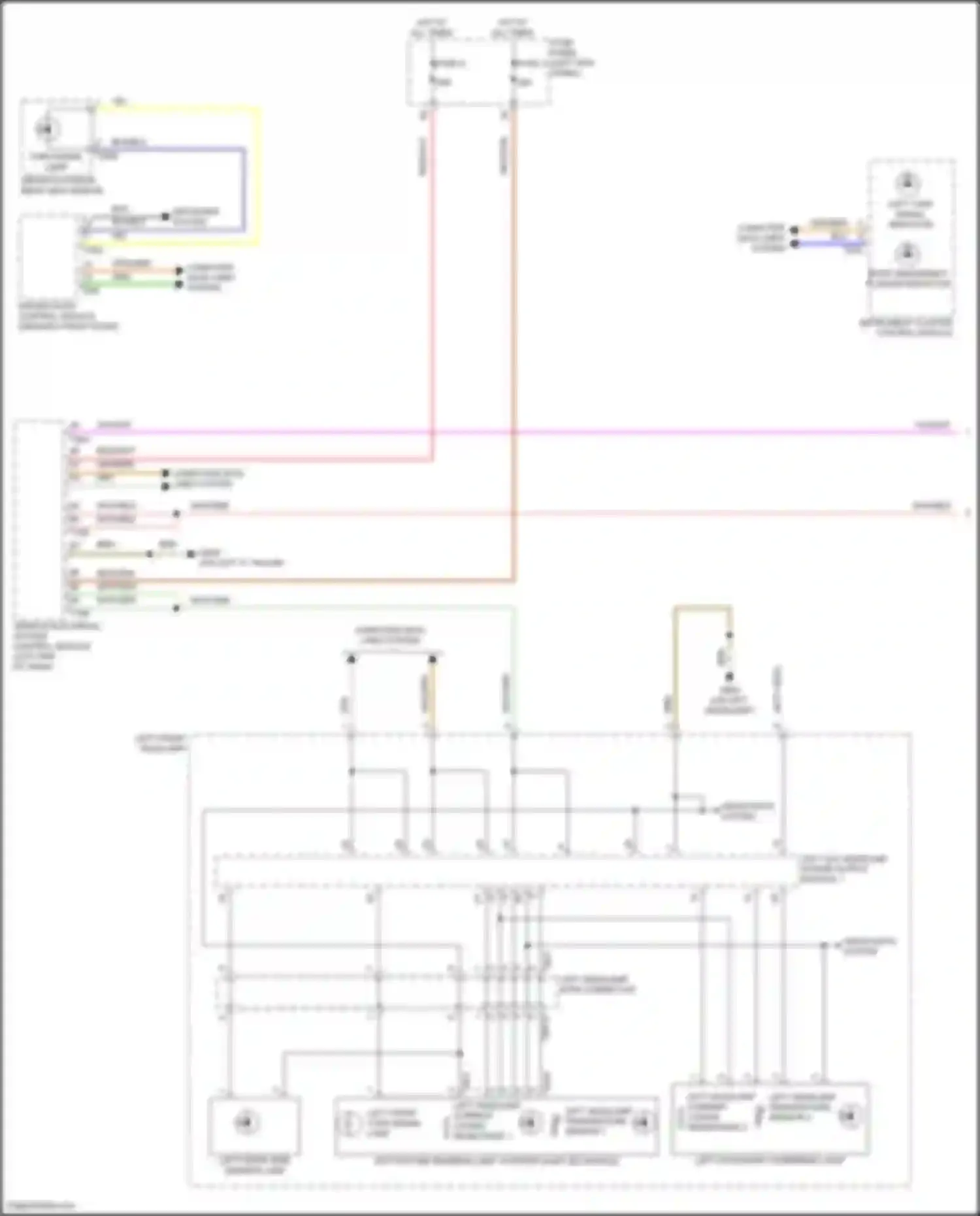 A6 Audi C8 facelift (2022-2024): Exterior lamps circuit, w/o matrix beam (1 of 4)