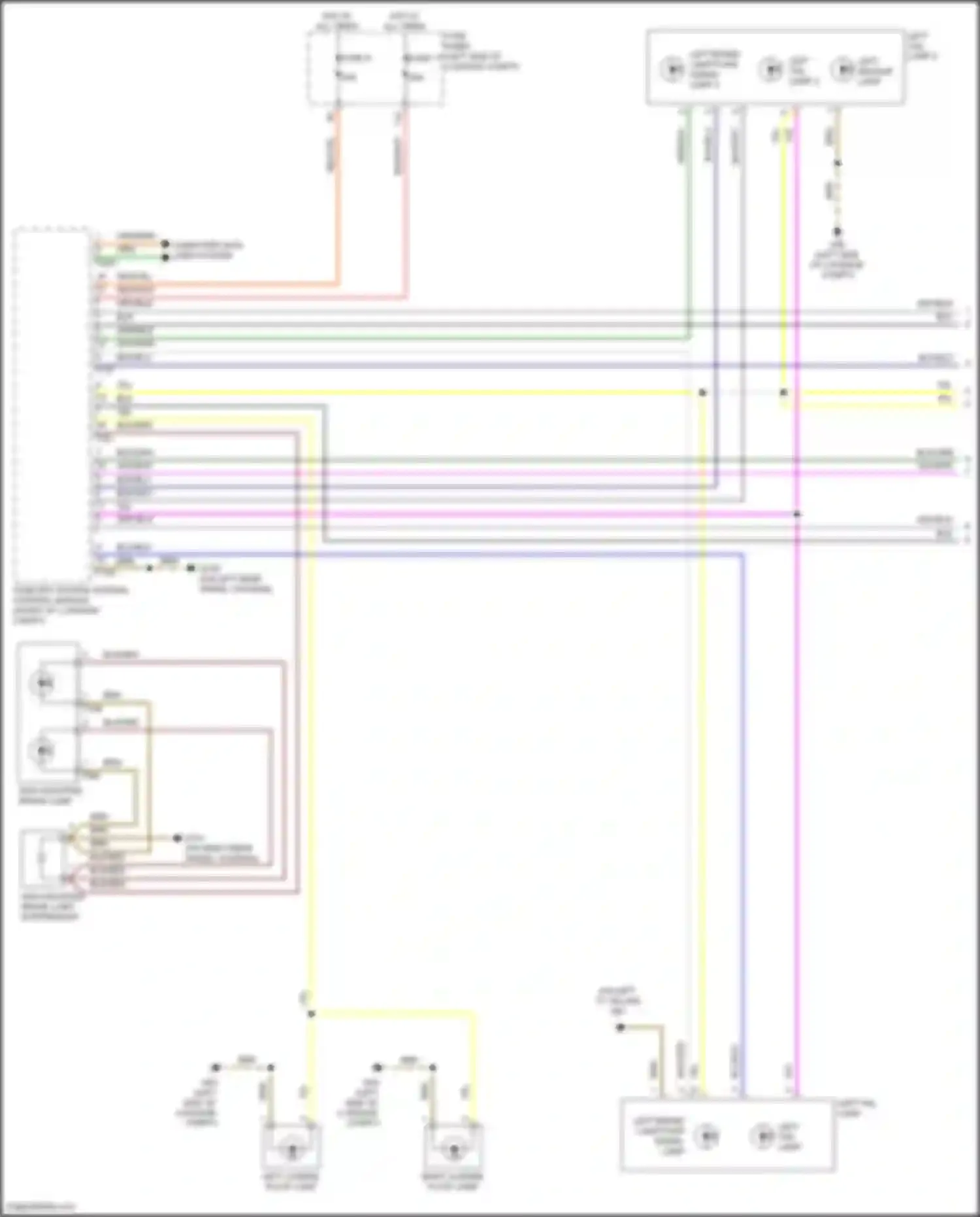 A6 Audi C8 facelift (2022-2024): Exterior lamps circuit, w/o matrix beam (3 of 4)