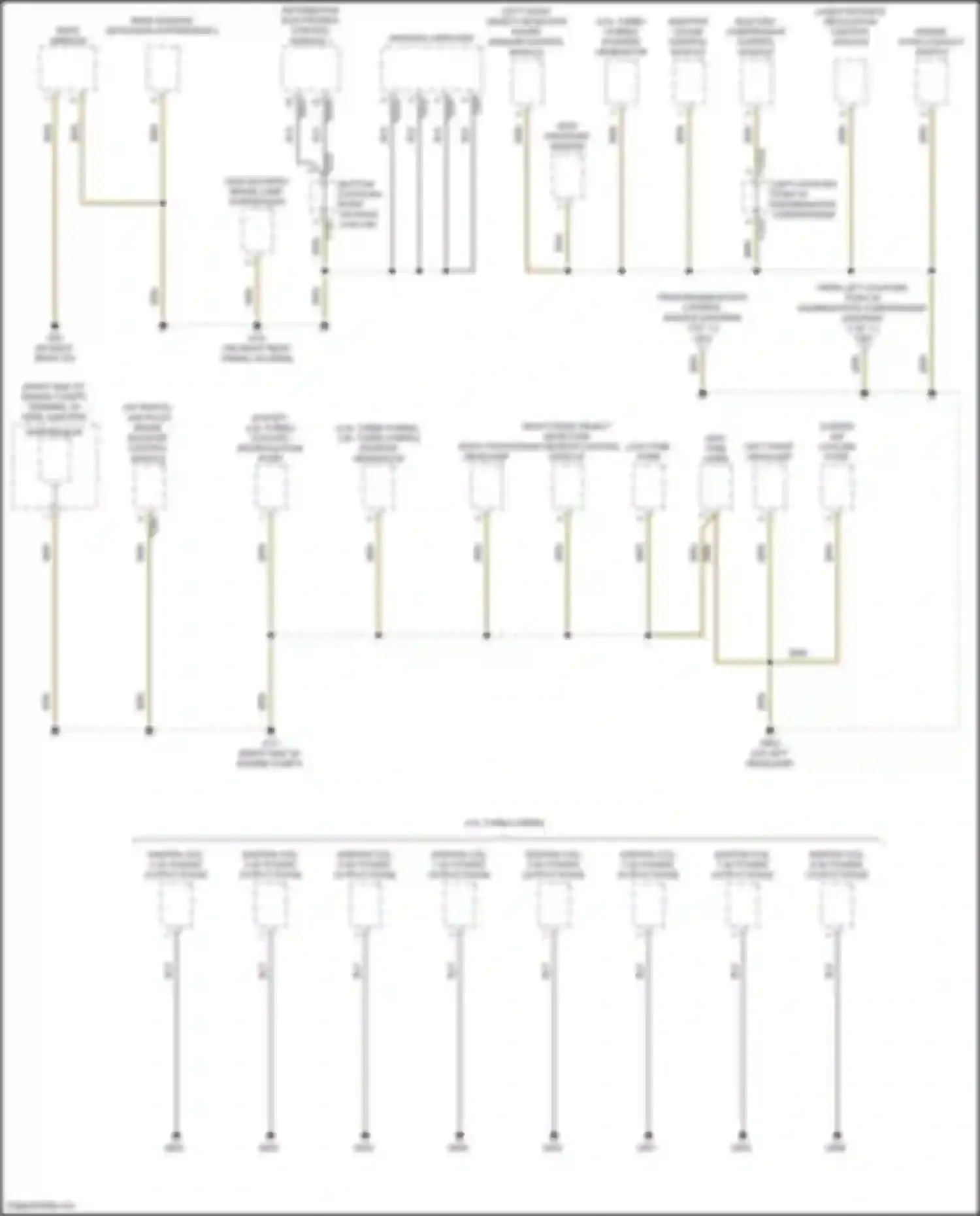 A6 Audi C8 facelift (2022-2024): Ground distribution circuit (2 of 11)