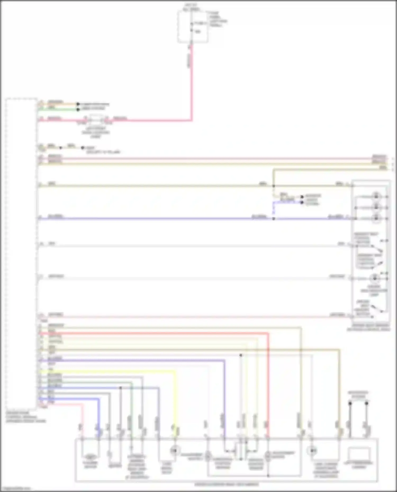 A6 Audi C8 facelift (2022-2024): Memory mirrors circuit (1 of 2)