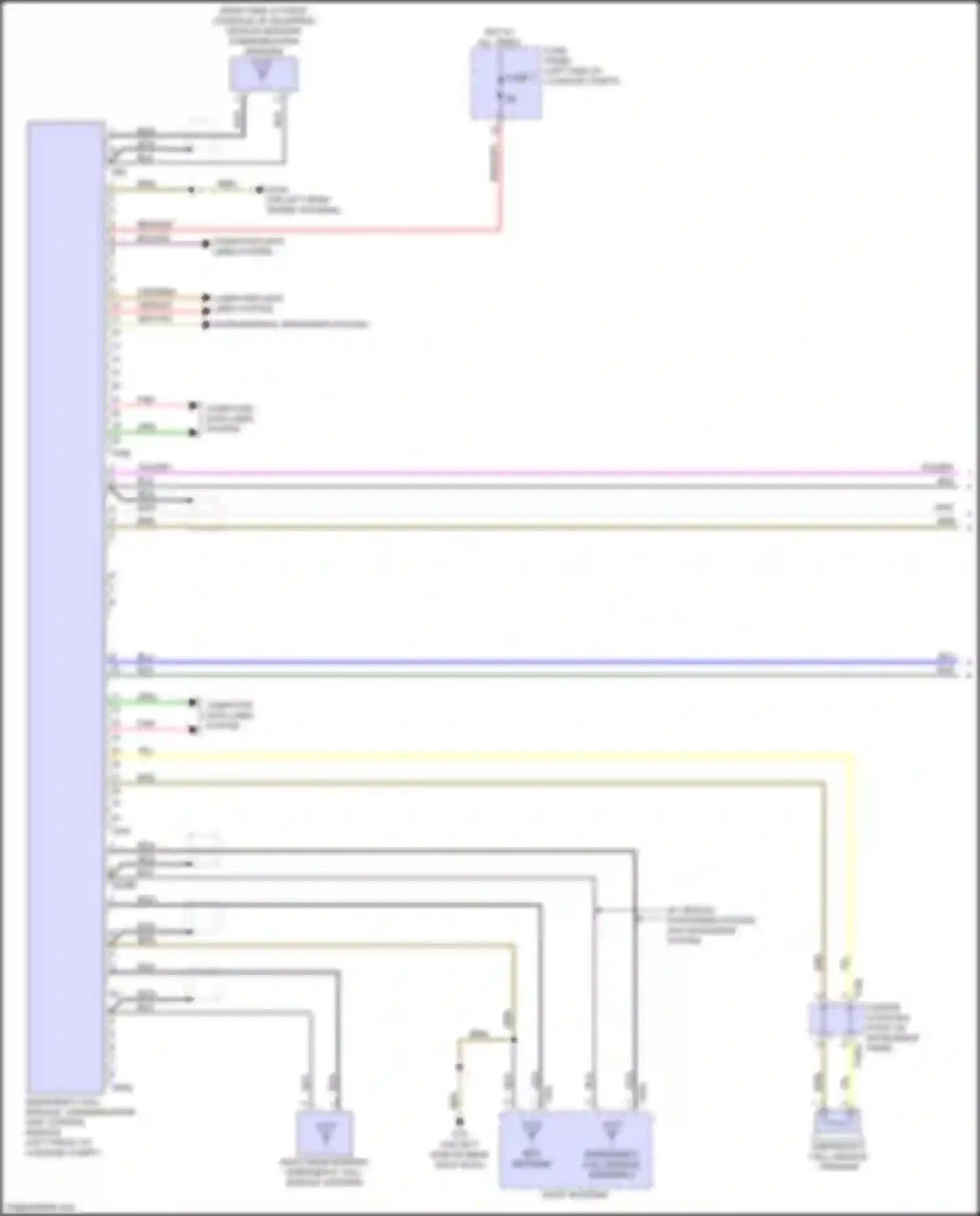 A6 Audi C8 facelift (2022-2024): Emergency call circuit, w/ connect plus (1 of 2)