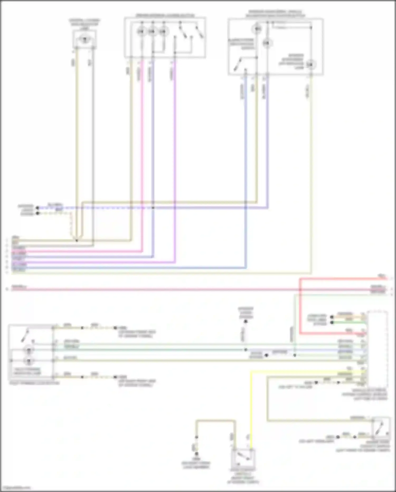 A6 Audi C8 facelift (2022-2024): Power door locks circuit (2 of 7)