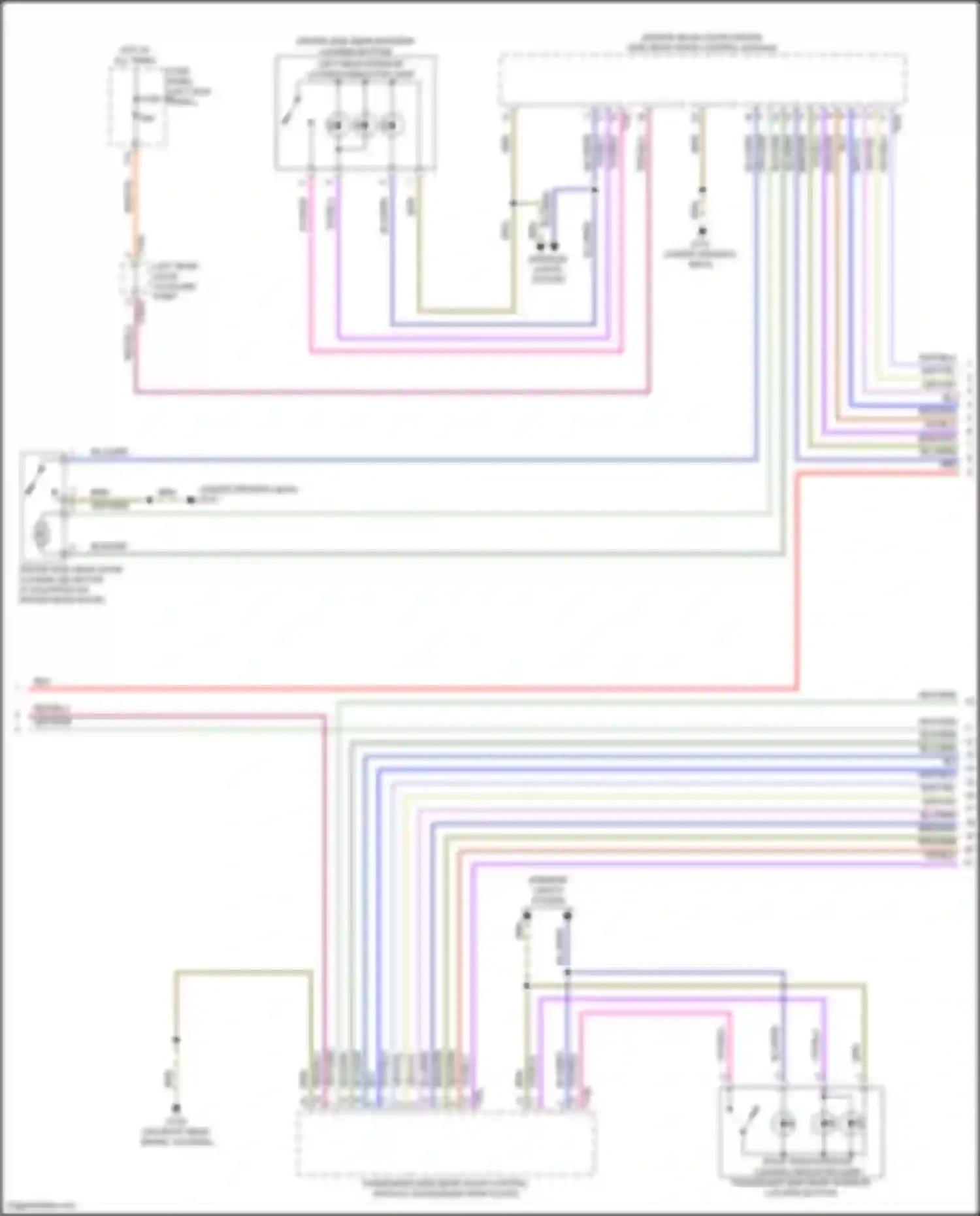 A6 Audi C8 facelift (2022-2024): Power door locks circuit (3 of 7)