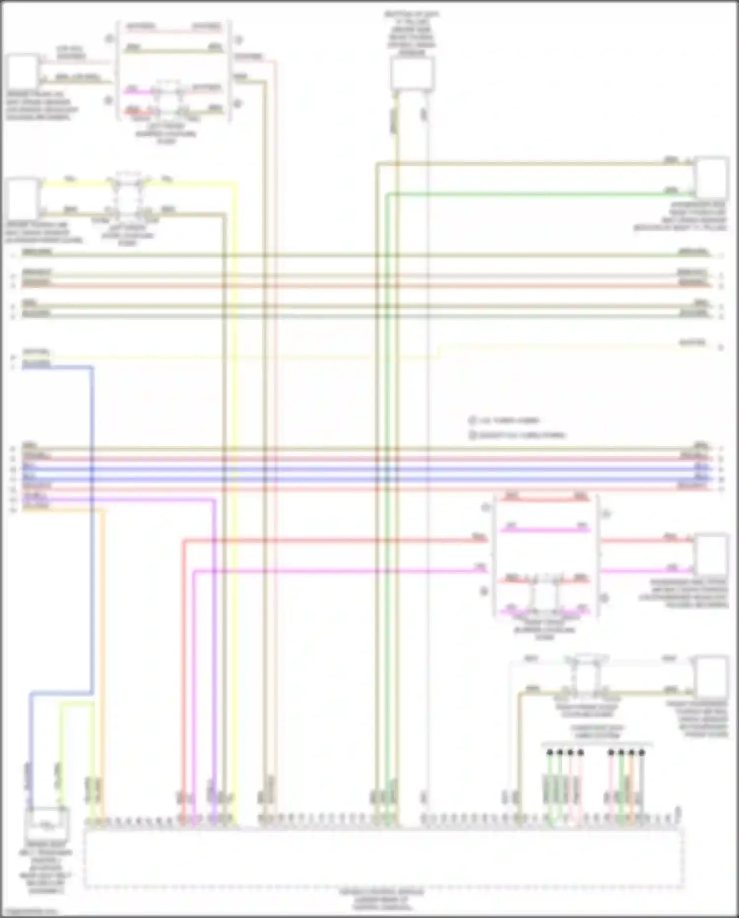 A6 Audi C8 facelift (2022-2024): Supplemental restraints circuit (3 of 5)