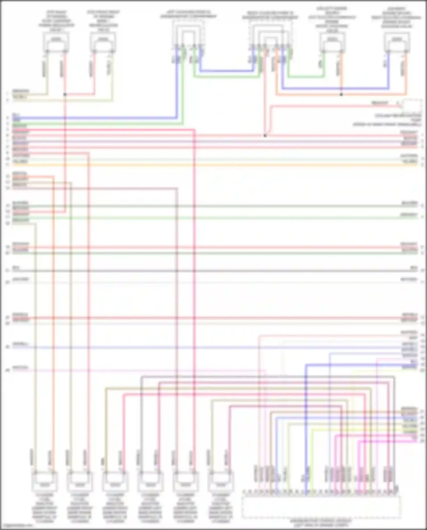 Wiring diagram cylinder 6 fuel injector for Audi A6 C8 facelift (2022-2024) (1 of 1)