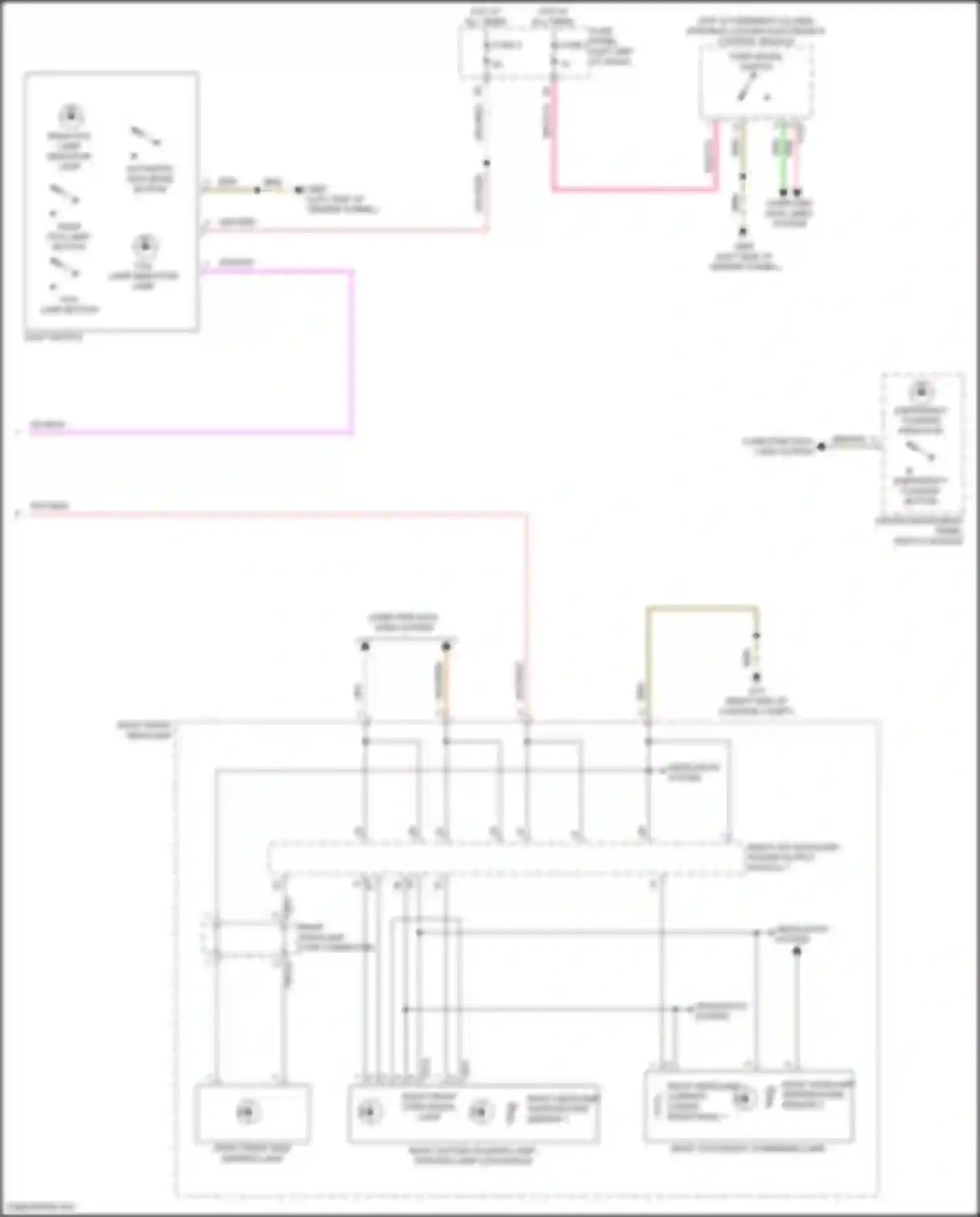 Wiring diagram fog lamp button for Audi A6 C8 facelift (2022-2024) (1 of 7)