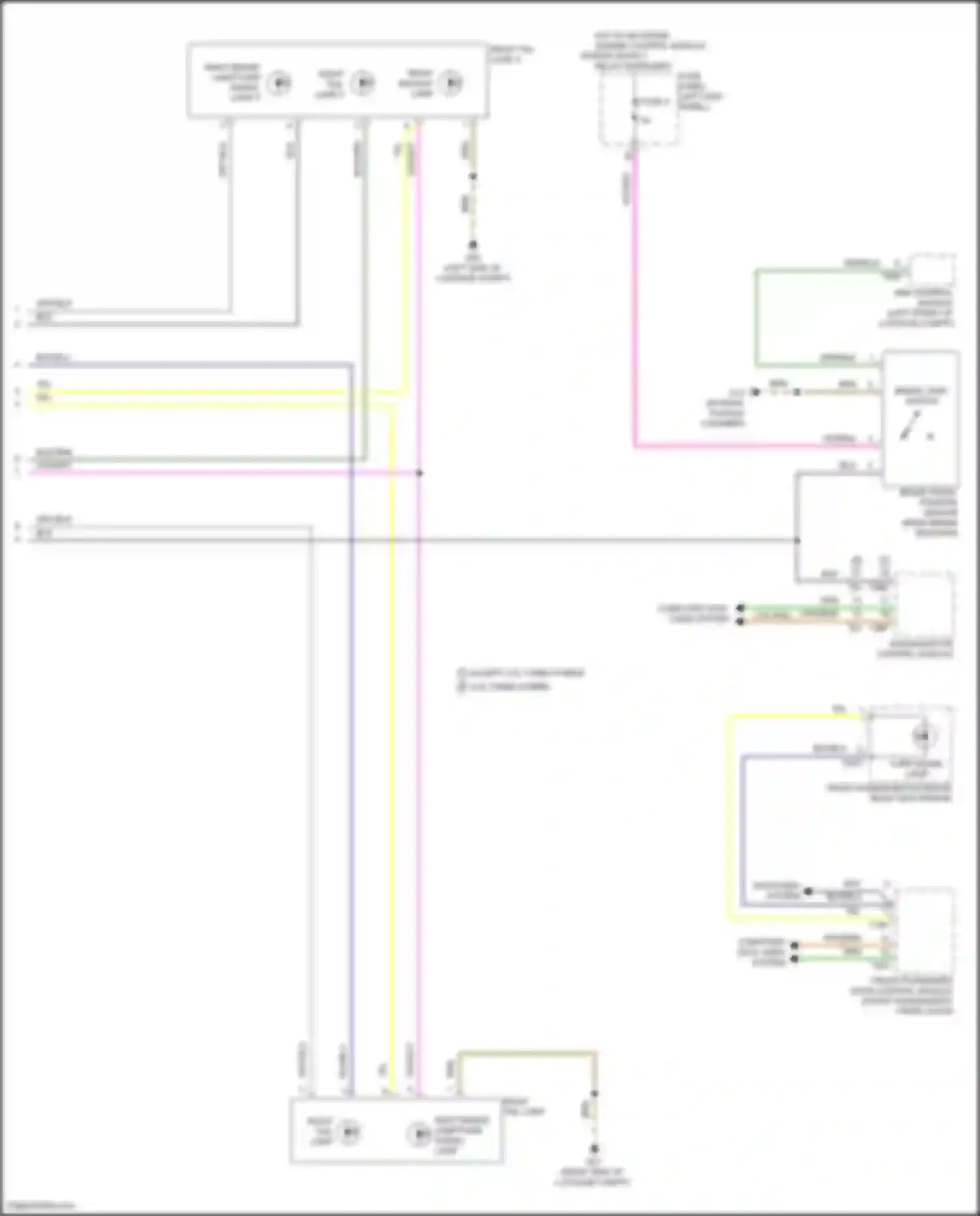 Wiring diagram front passenger door control module for Audi A6 C8 facelift (2022-2024) (2 of 18)