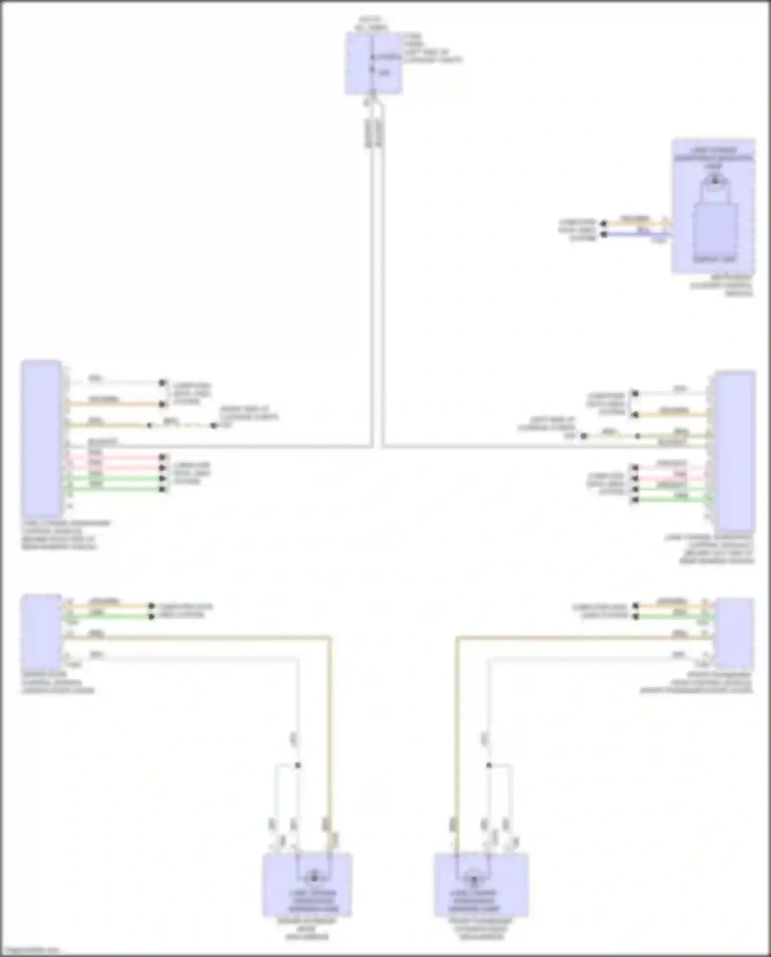 Wiring diagram front passenger exterior rear view mirror for Audi A6 C8 facelift (2022-2024) (5 of 9)