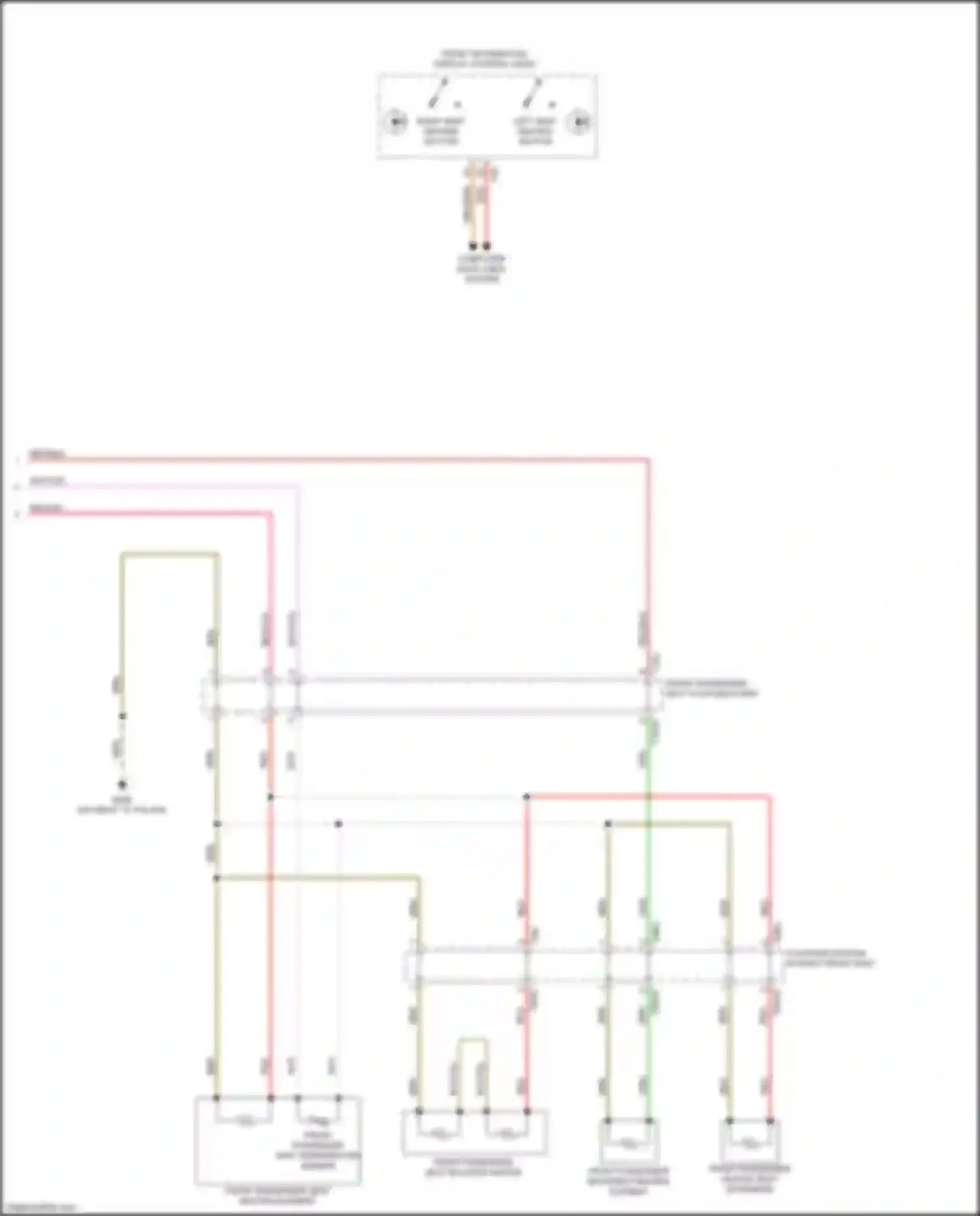 Wiring diagram front passenger seat temperature sensor for Audi A6 C8 facelift (2022-2024) (1 of 3)