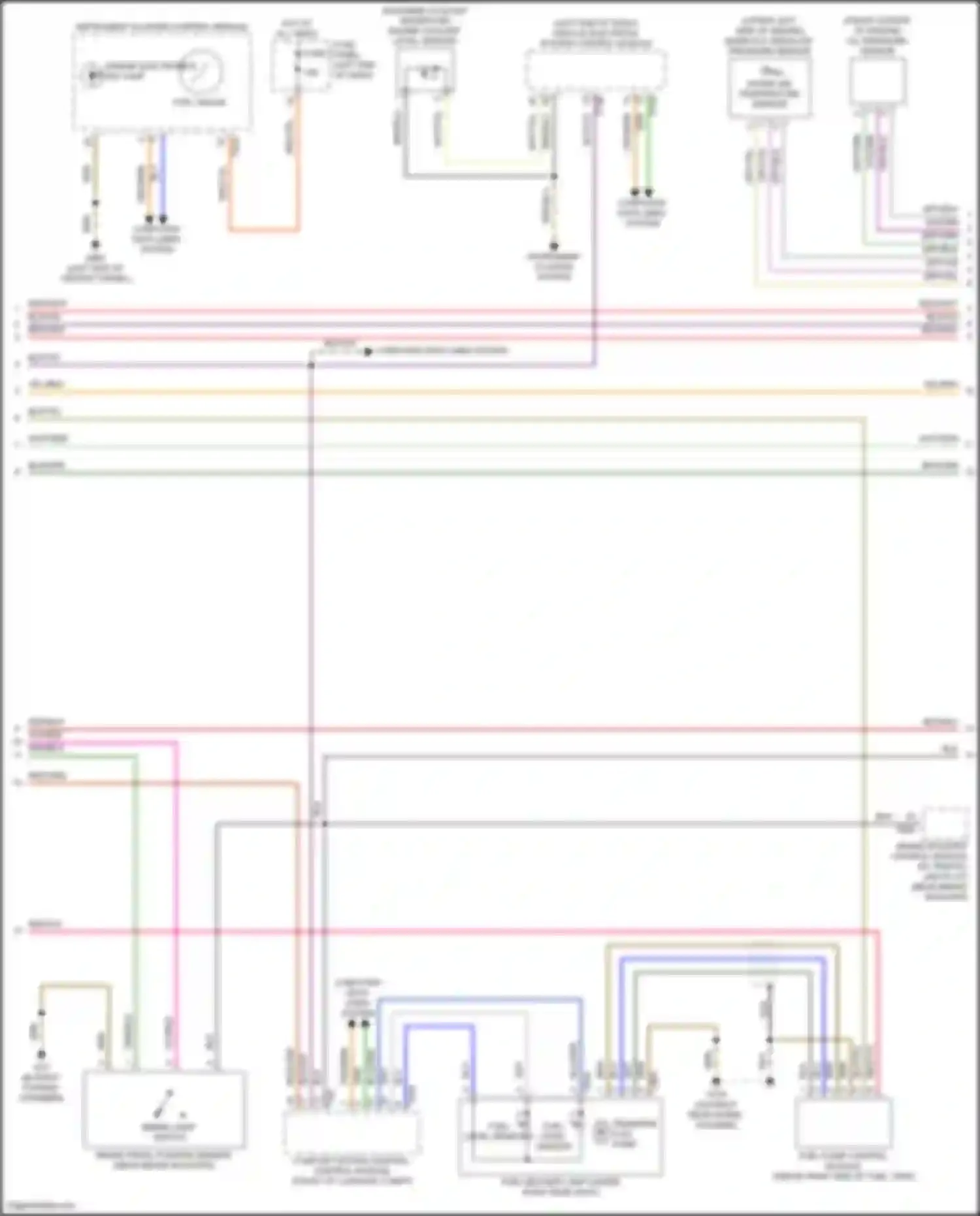 Wiring diagram fuel gauge for Audi A6 C8 facelift (2022-2024) (3 of 3)