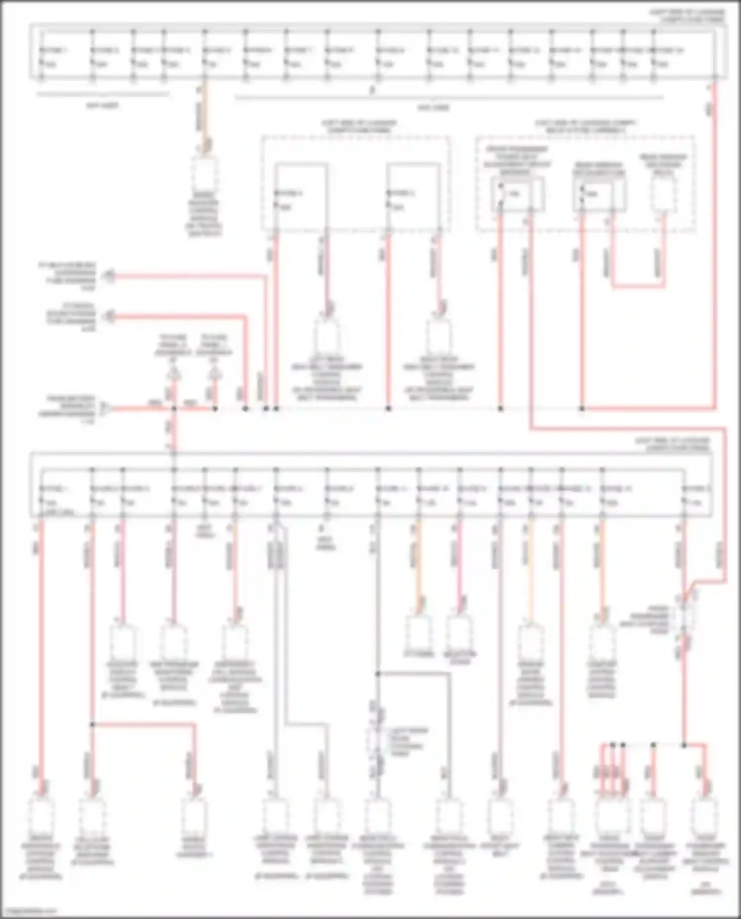 Wiring diagram garage door opener control module for Audi A6 C8 facelift (2022-2024) (3 of 3)