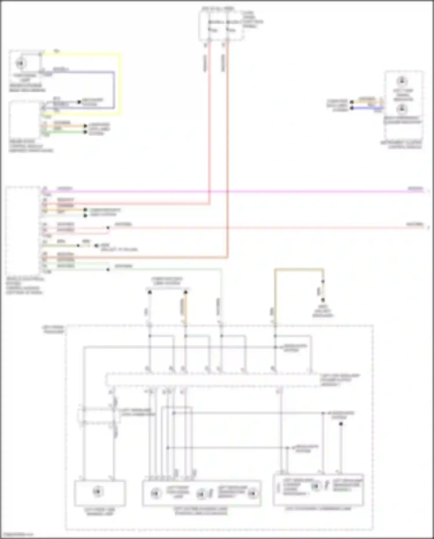 Wiring diagram left front headlamp for Audi A6 C8 facelift (2022-2024) (2 of 8)