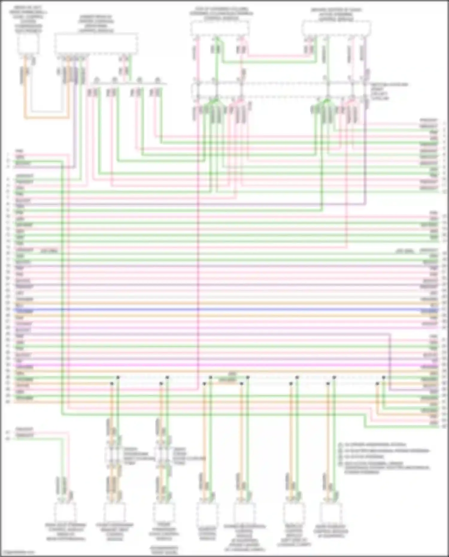 Wiring diagram rear axle steering control module for Audi A6 C8 facelift (2022-2024) (1 of 4)