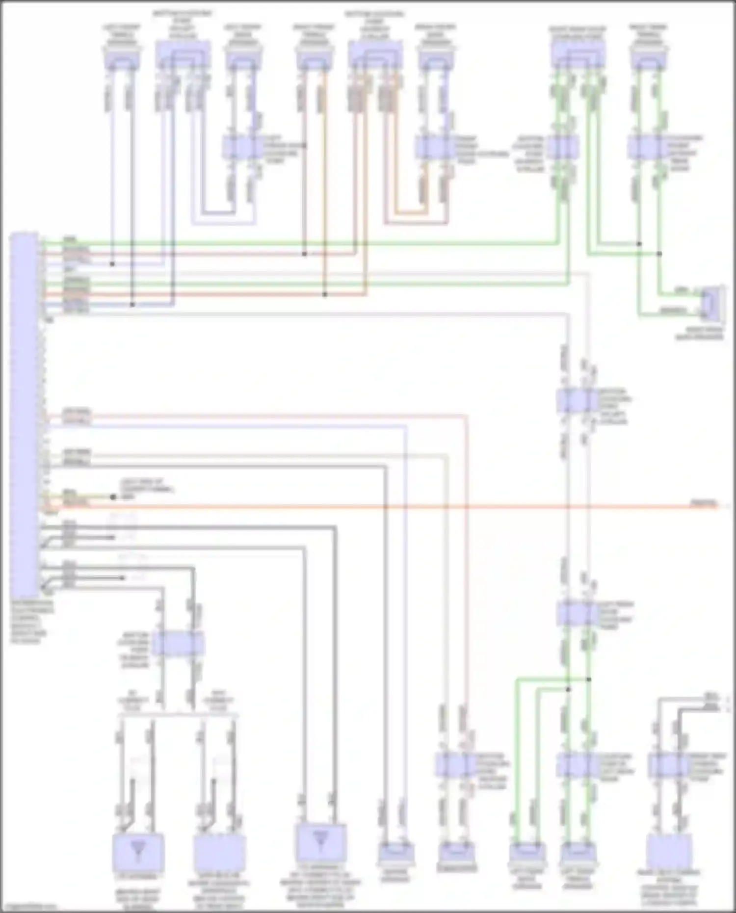 Wiring diagram right rear treble speaker for Audi A6 C8 facelift (2022-2024) (3 of 6)