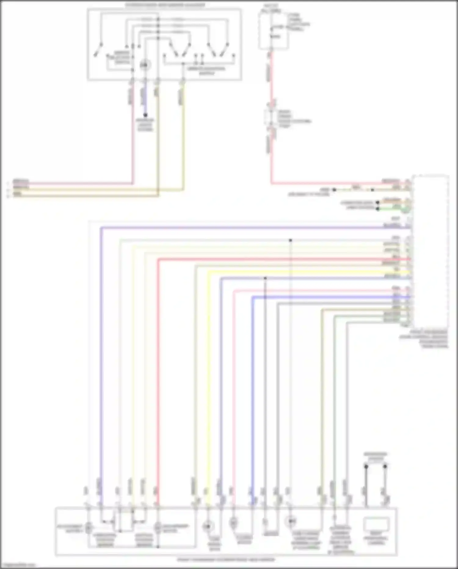 Wiring diagram vertical position sensor for Audi A6 C8 facelift (2022-2024) (2 of 2)