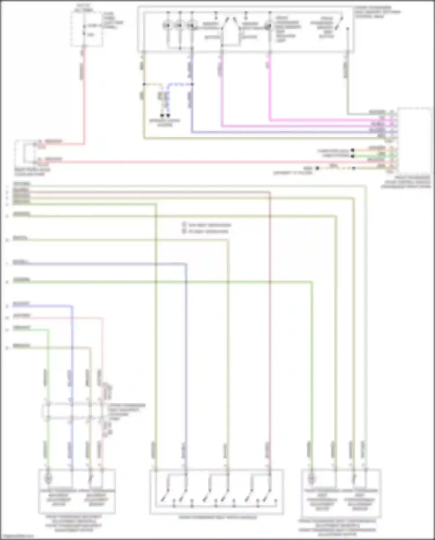 Wiring diagram w/o seat ventilation for Audi A6 C8 facelift (2022-2024) (3 of 3)