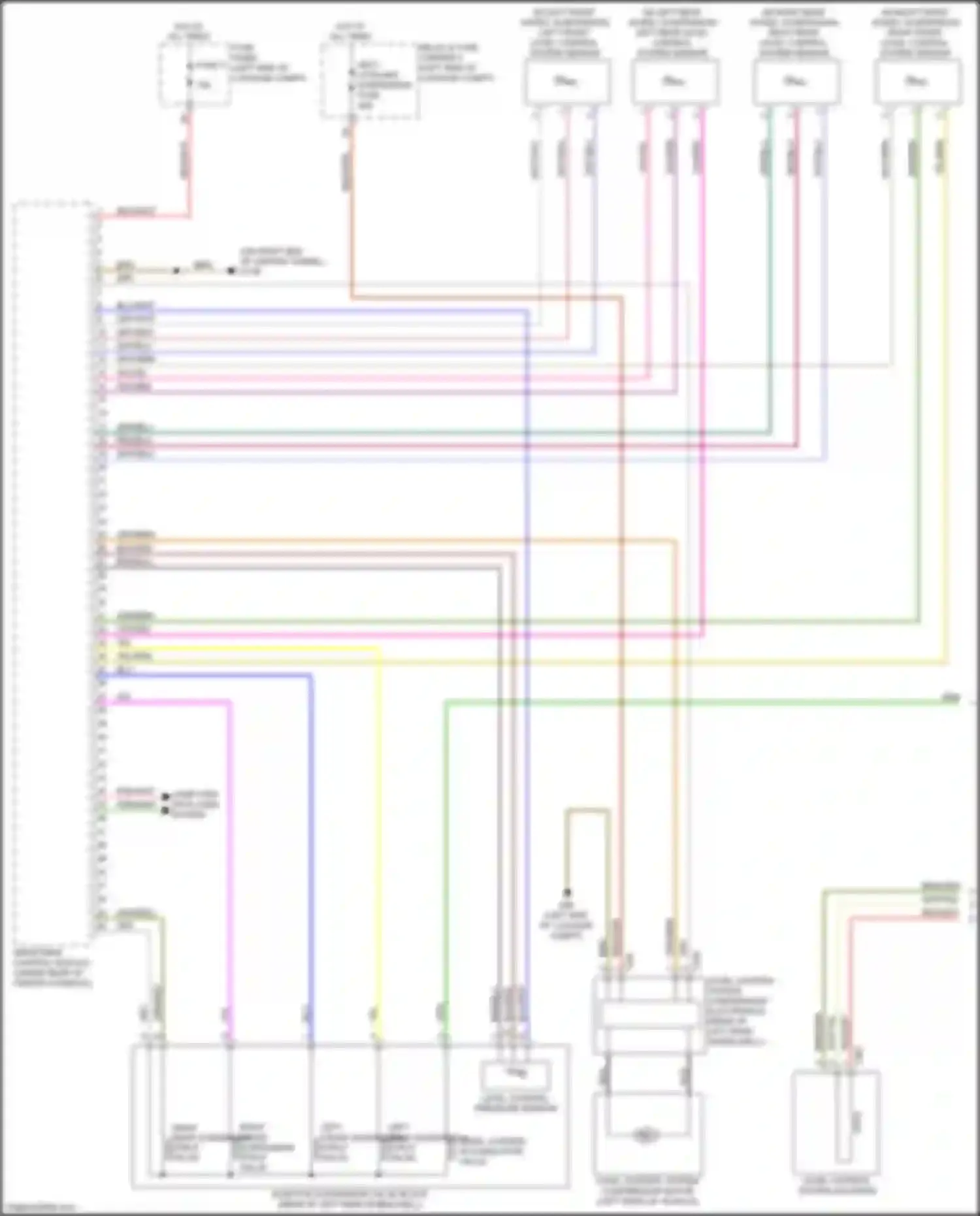 A6 Audi C8 (2018-2023): Electronic suspension circuit (1 of 2)