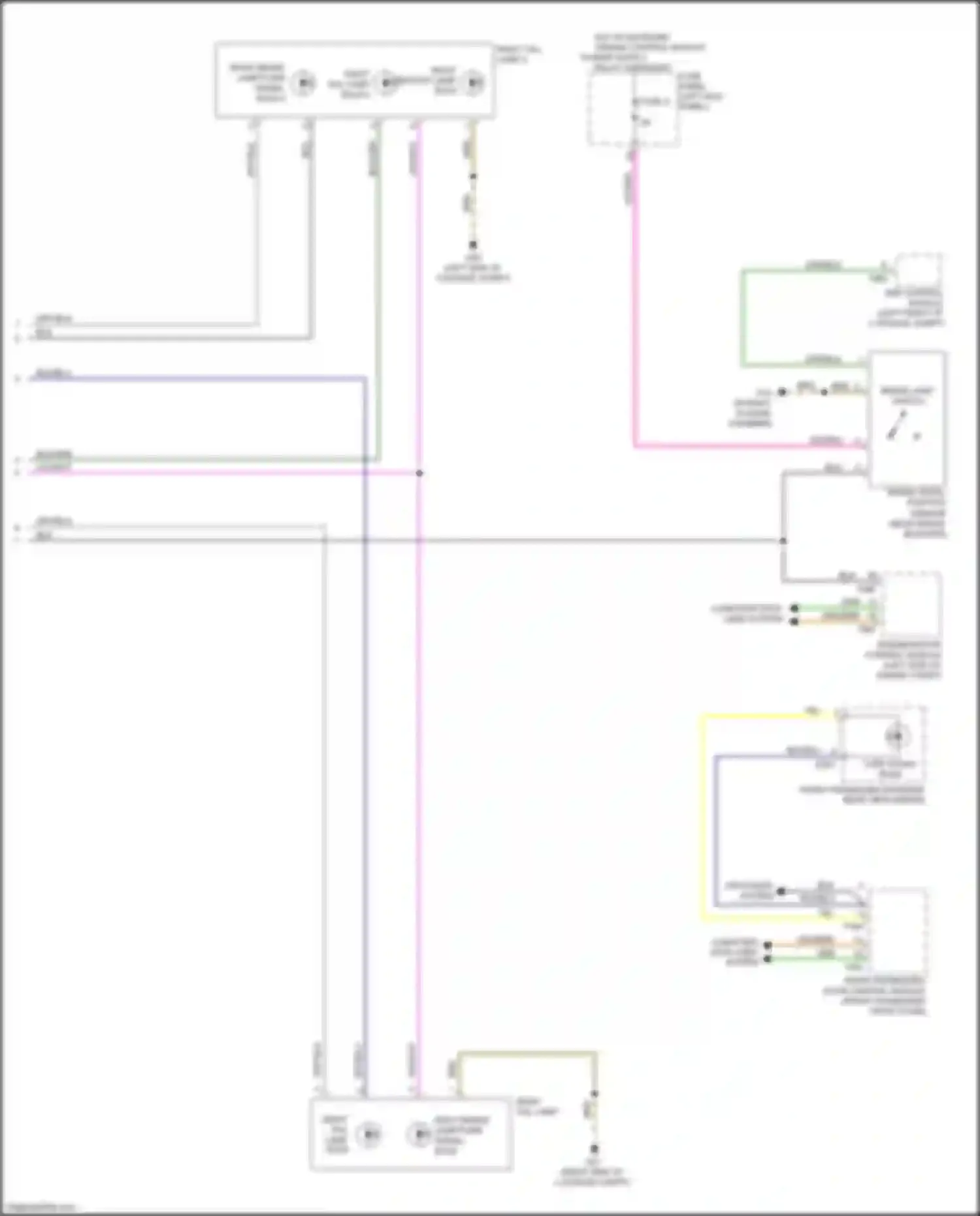 A6 Audi C8 (2018-2023): Exterior lamps circuit, w/o matrix beam (4 of 4)