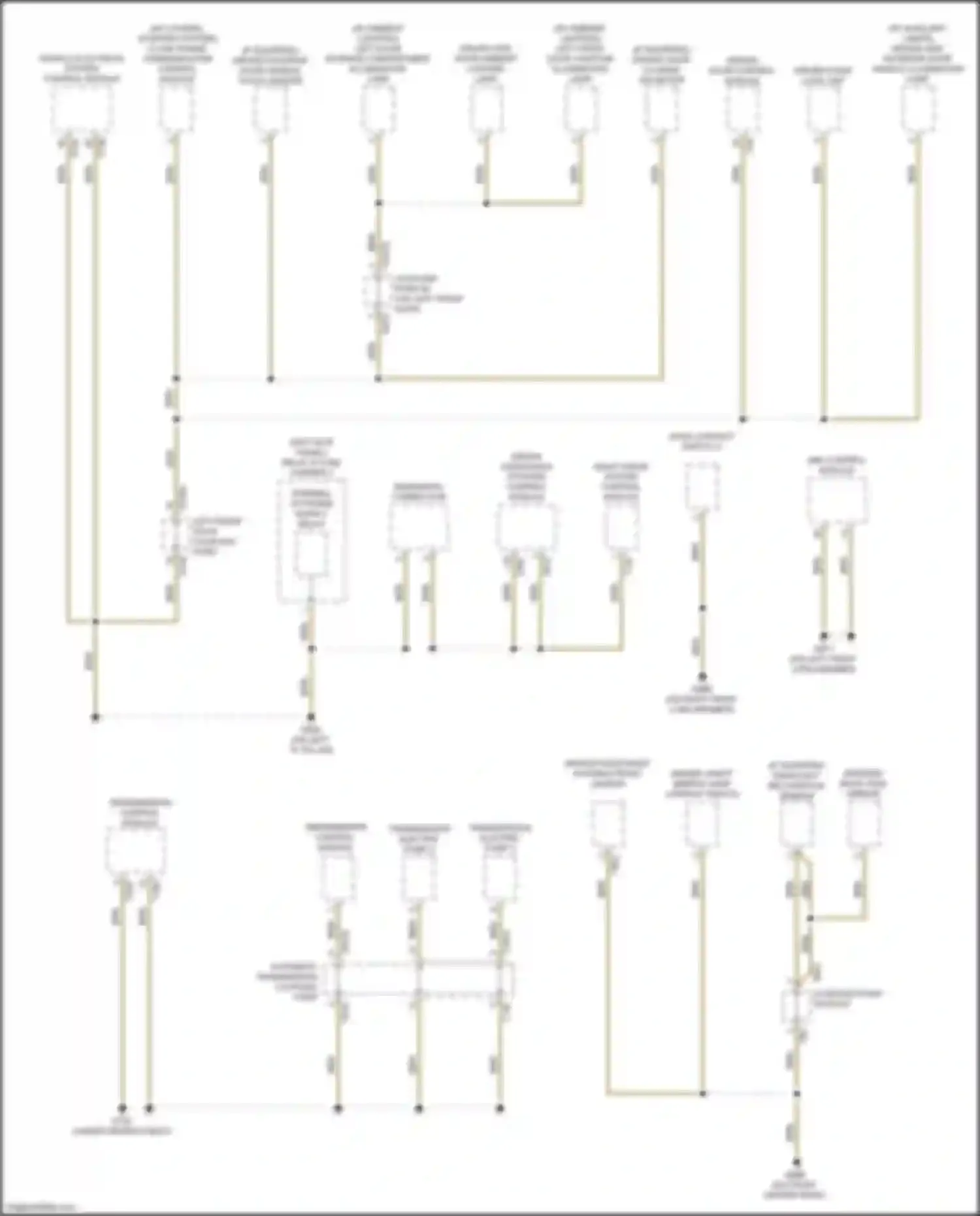 A6 Audi C8 (2018-2023): Ground distribution circuit (1 of 10)