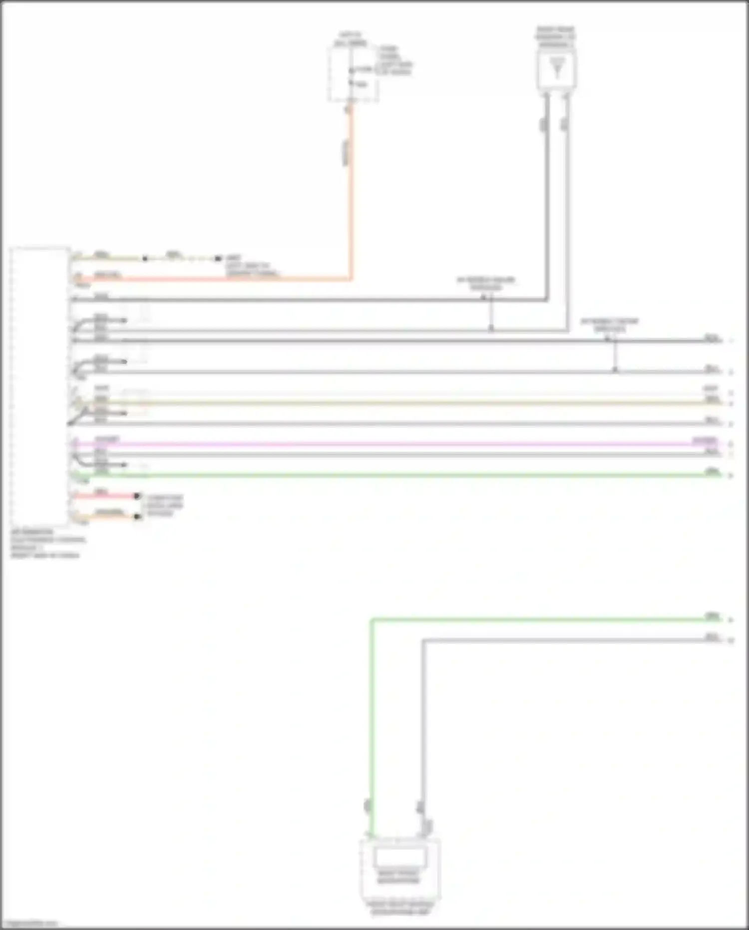 A6 Audi C8 (2018-2023): Emergency call circuit, w/o connect plus (1 of 2)