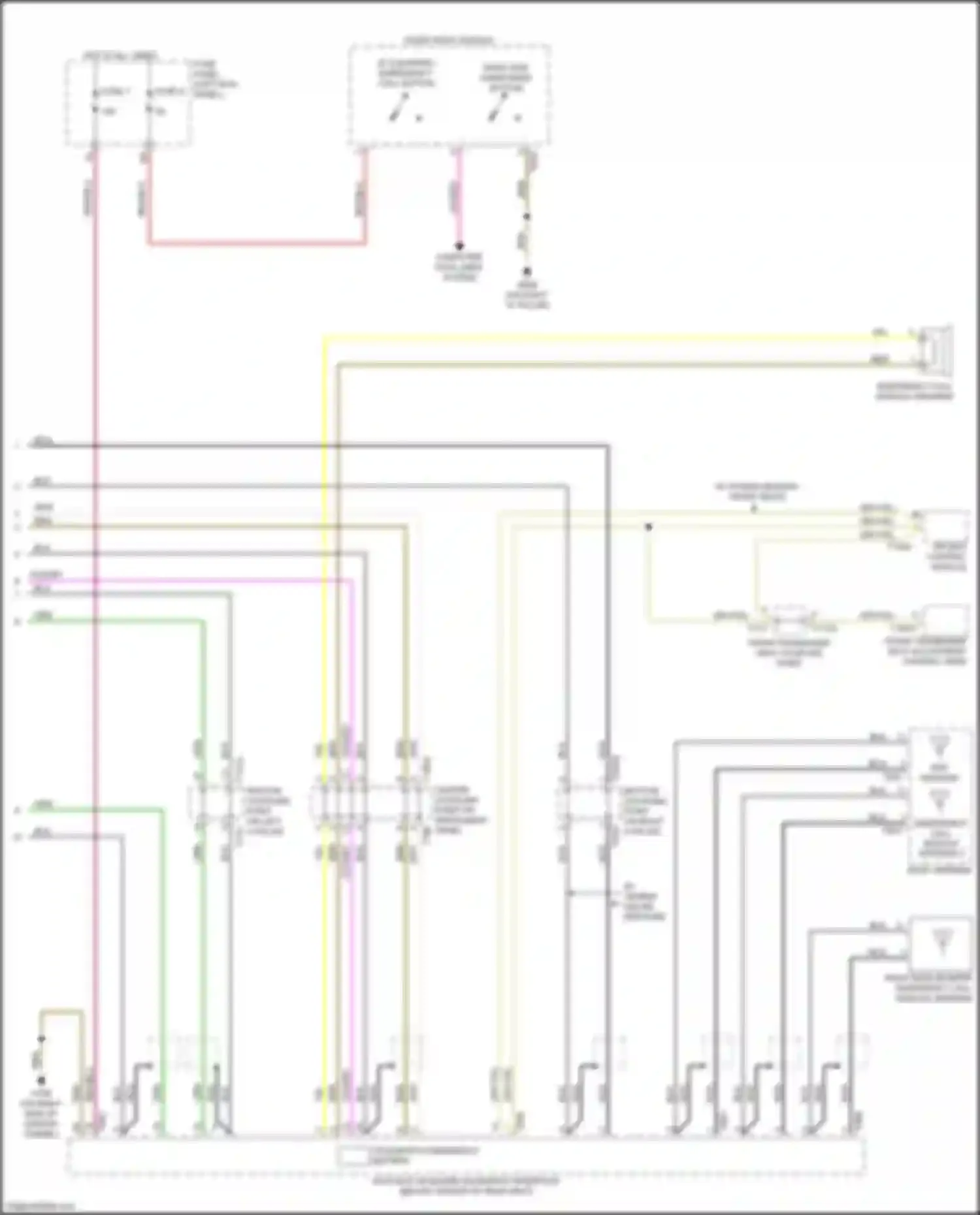 A6 Audi C8 (2018-2023): Emergency call circuit, w/o connect plus (2 of 2)
