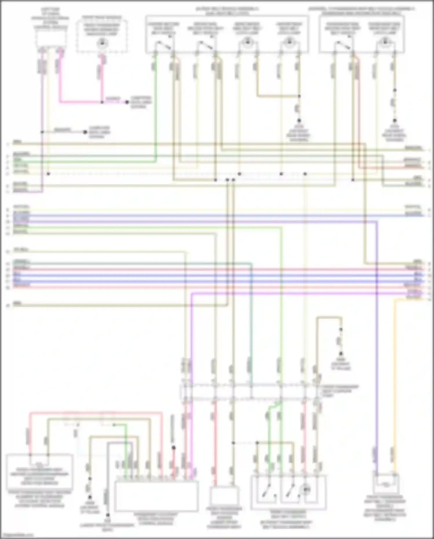 A6 Audi C8 (2018-2023): Supplemental restraints circuit (2 of 5)