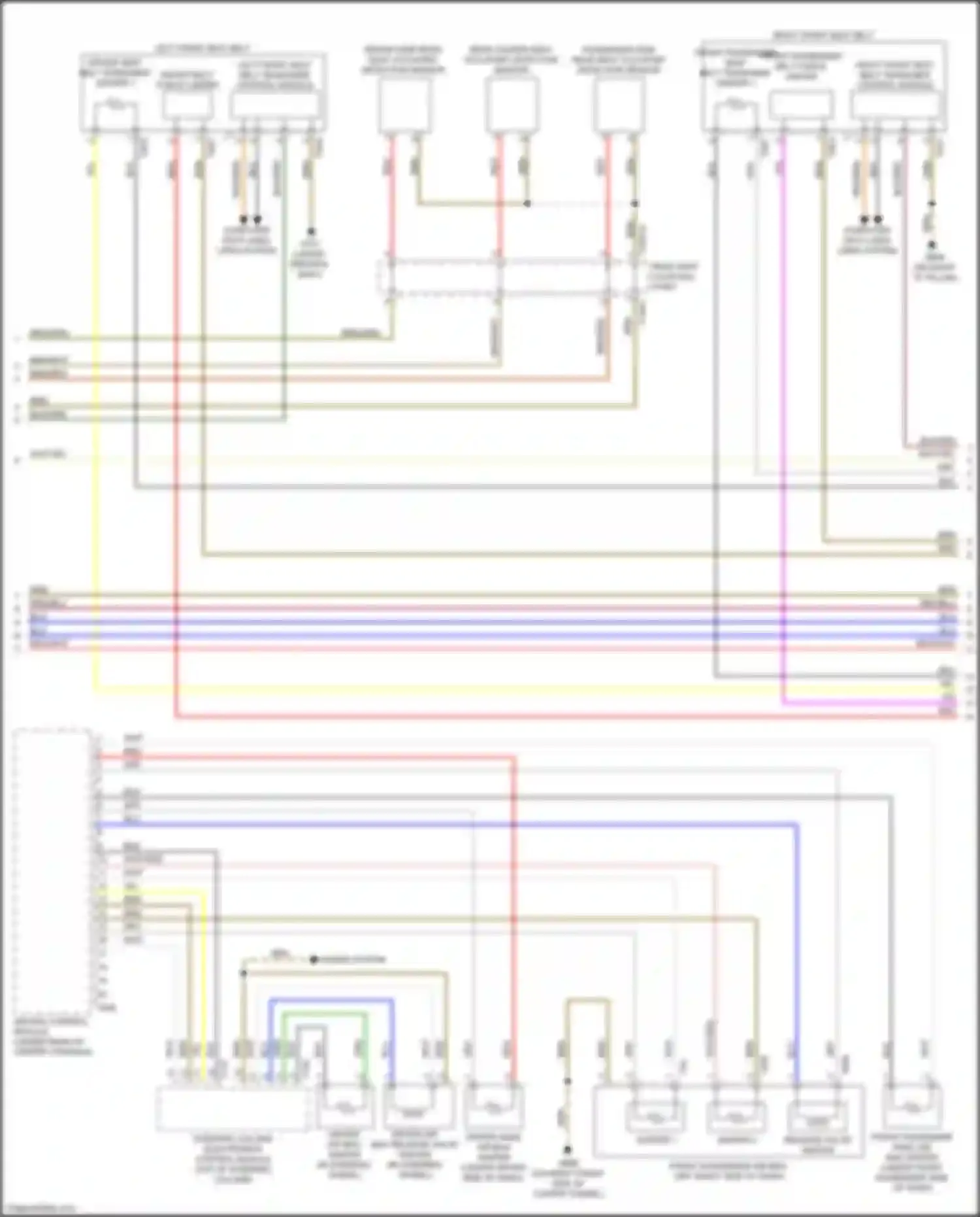 A6 Audi C8 (2018-2023): Supplemental restraints circuit (4 of 5)