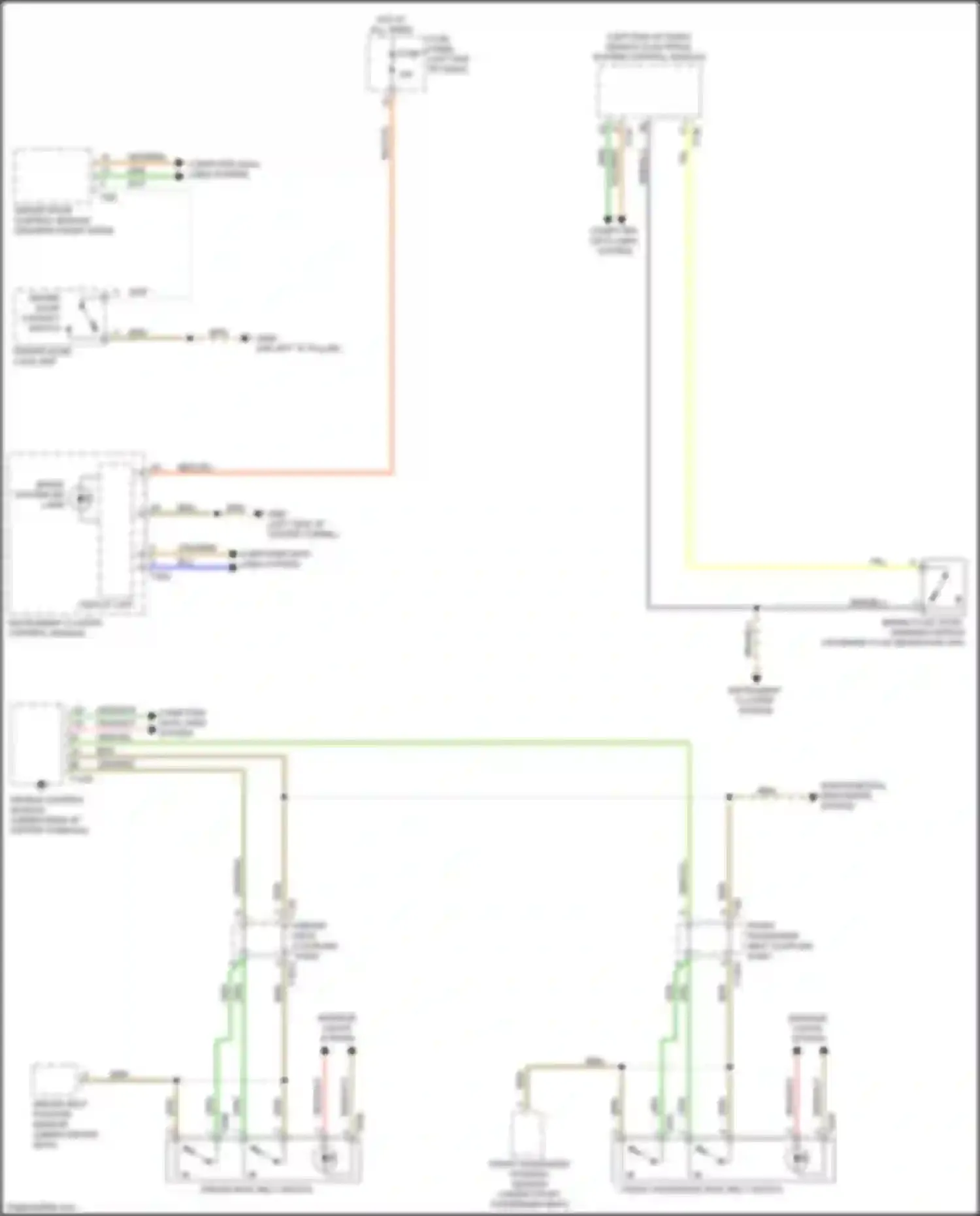 A6 Audi C8 (2018-2023): Chime circuit