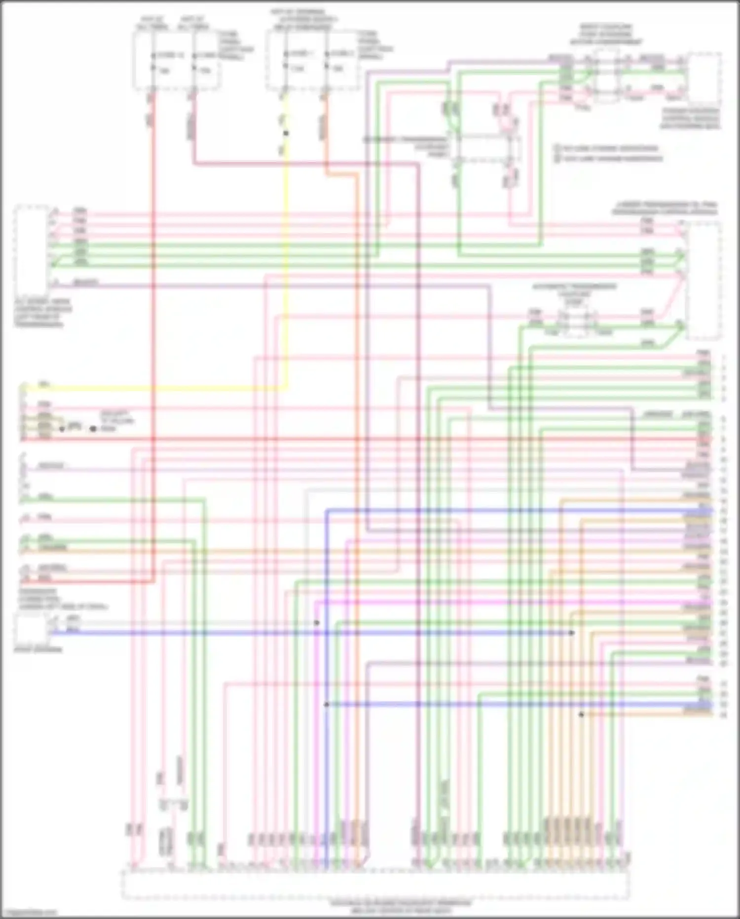 Wiring diagram all- wheel drive control module for Audi A6 C8 (2018-2023) (2 of 5)