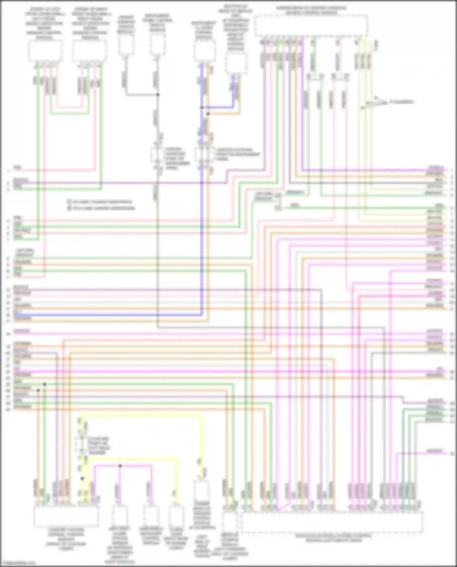 Wiring diagram anti-theft alarm system sensor for Audi A6 C8 (2018-2023) (2 of 5)