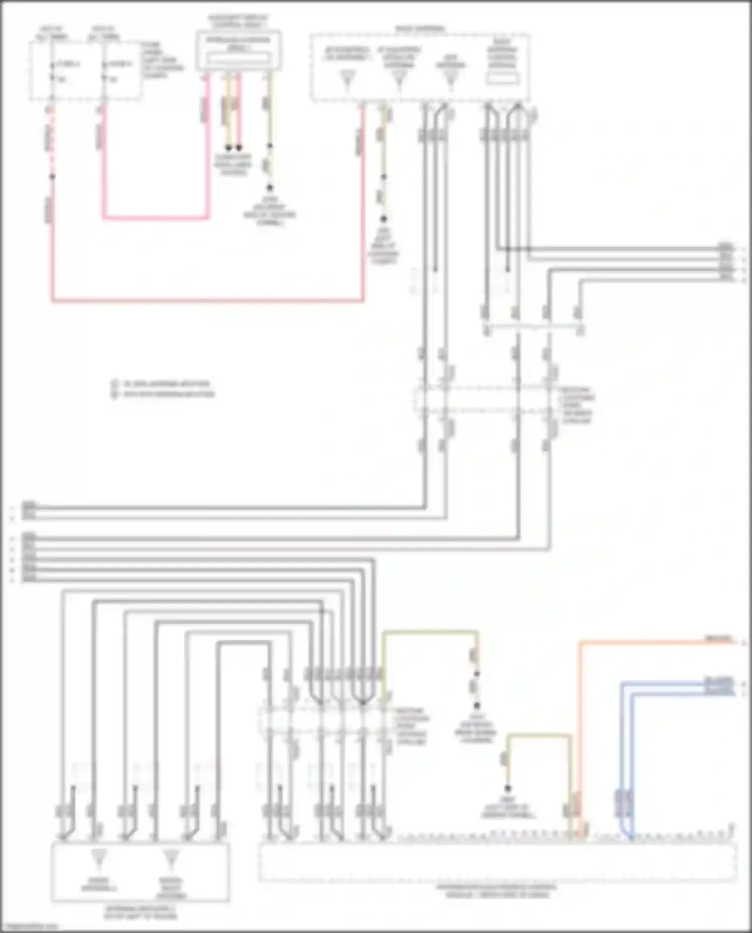 Wiring diagram auxiliary display control head 1 for Audi A6 C8 (2018-2023) (3 of 9)