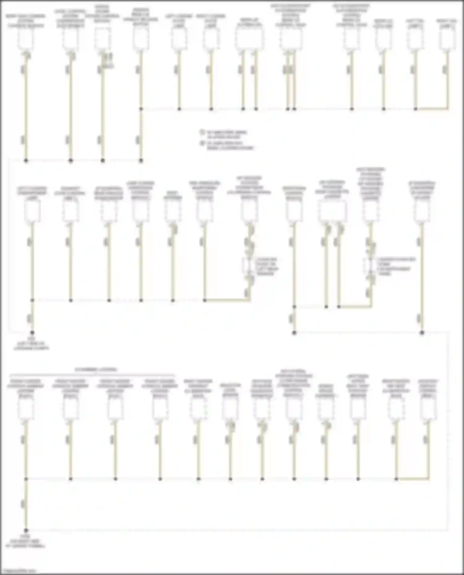 Wiring diagram auxiliary display control head 1 for Audi A6 C8 (2018-2023) (2 of 9)