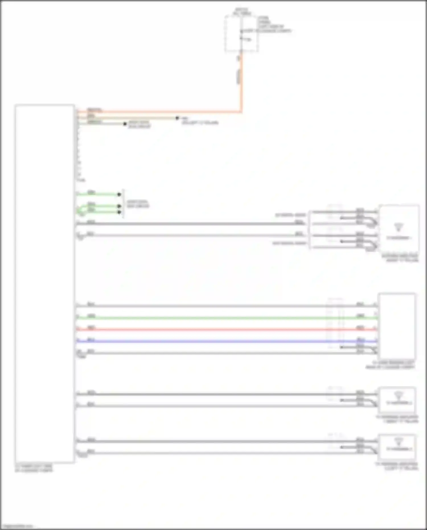 Wiring diagram w/o digital radio for Audi A6 C8 (2018-2023)