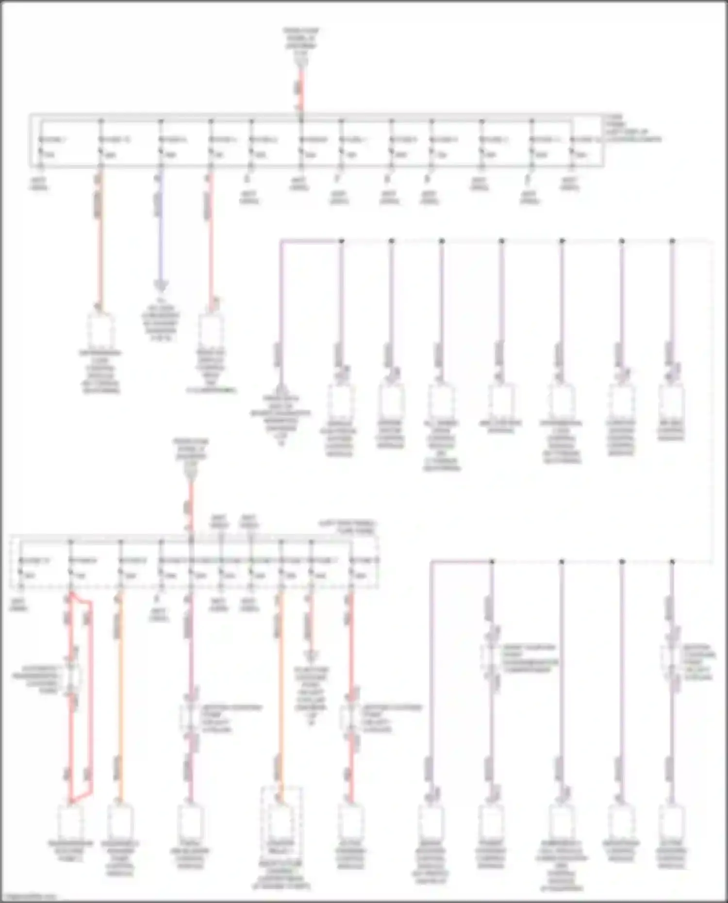 Wiring diagram bottom coupling point on left a-pillar for Audi A6 C8 (2018-2023) (24 of 53)