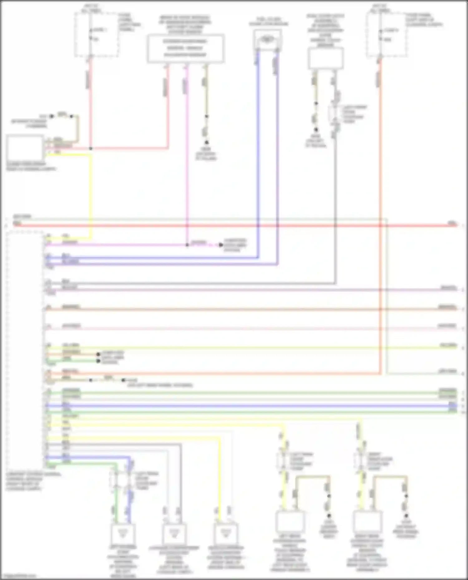Wiring diagram comfort system central control module for Audi A6 C8 (2018-2023) (21 of 29)