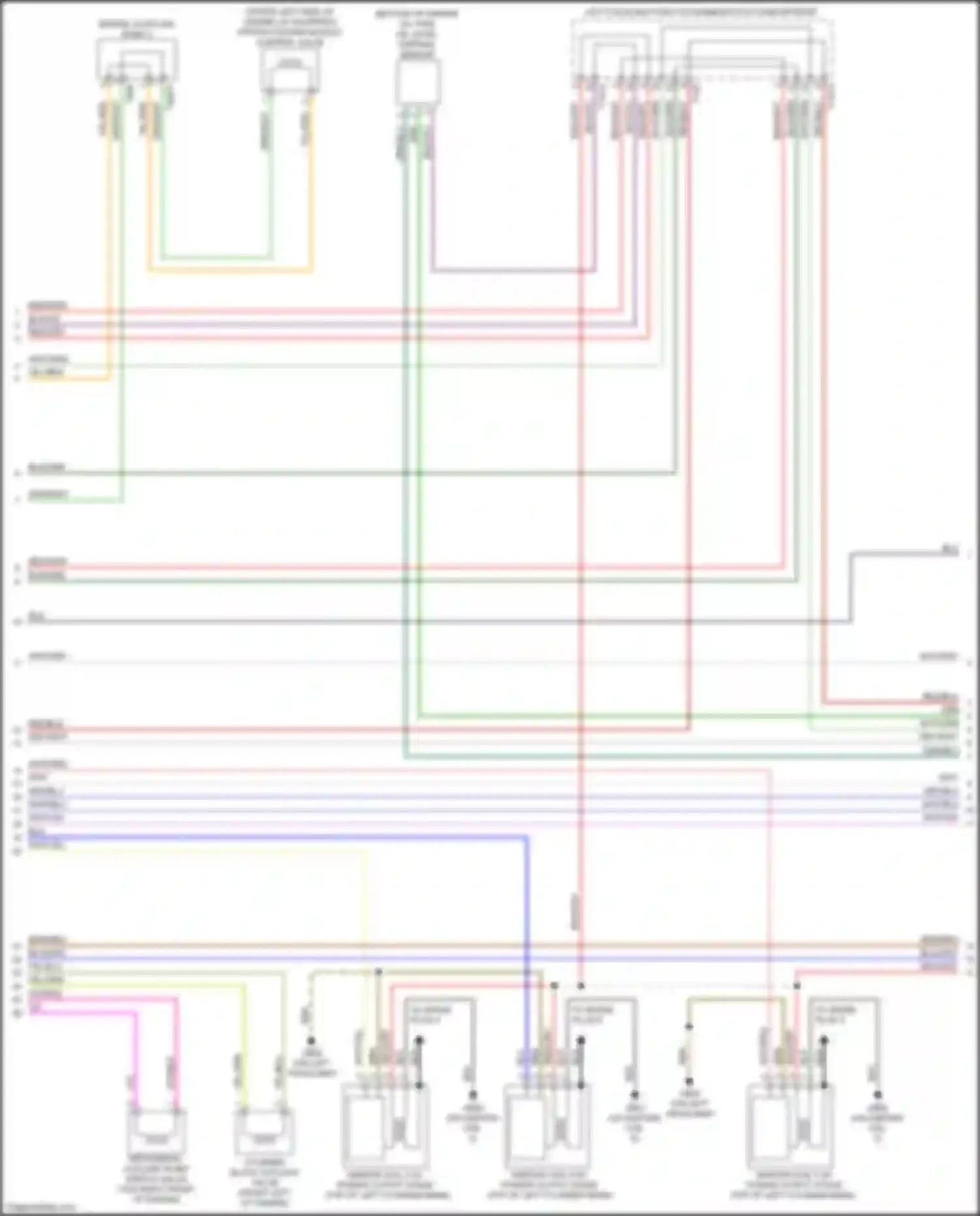 Wiring diagram cylinder block coolant valve for Audi A6 C8 (2018-2023) (2 of 2)